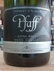 Crémant d'Alsace AOP Extra Brut "Zero Dosage" Pfaff