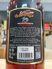 Rum Reserva 10 Aniversario Ron Millonario (Astucciato)