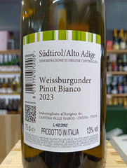 Pinot Bianco 2023 A.A. Valle Isarco DOC