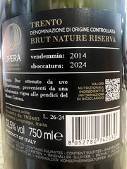 Opera Riserve Nature 2014 TrentoDoc Blanc De Blancs