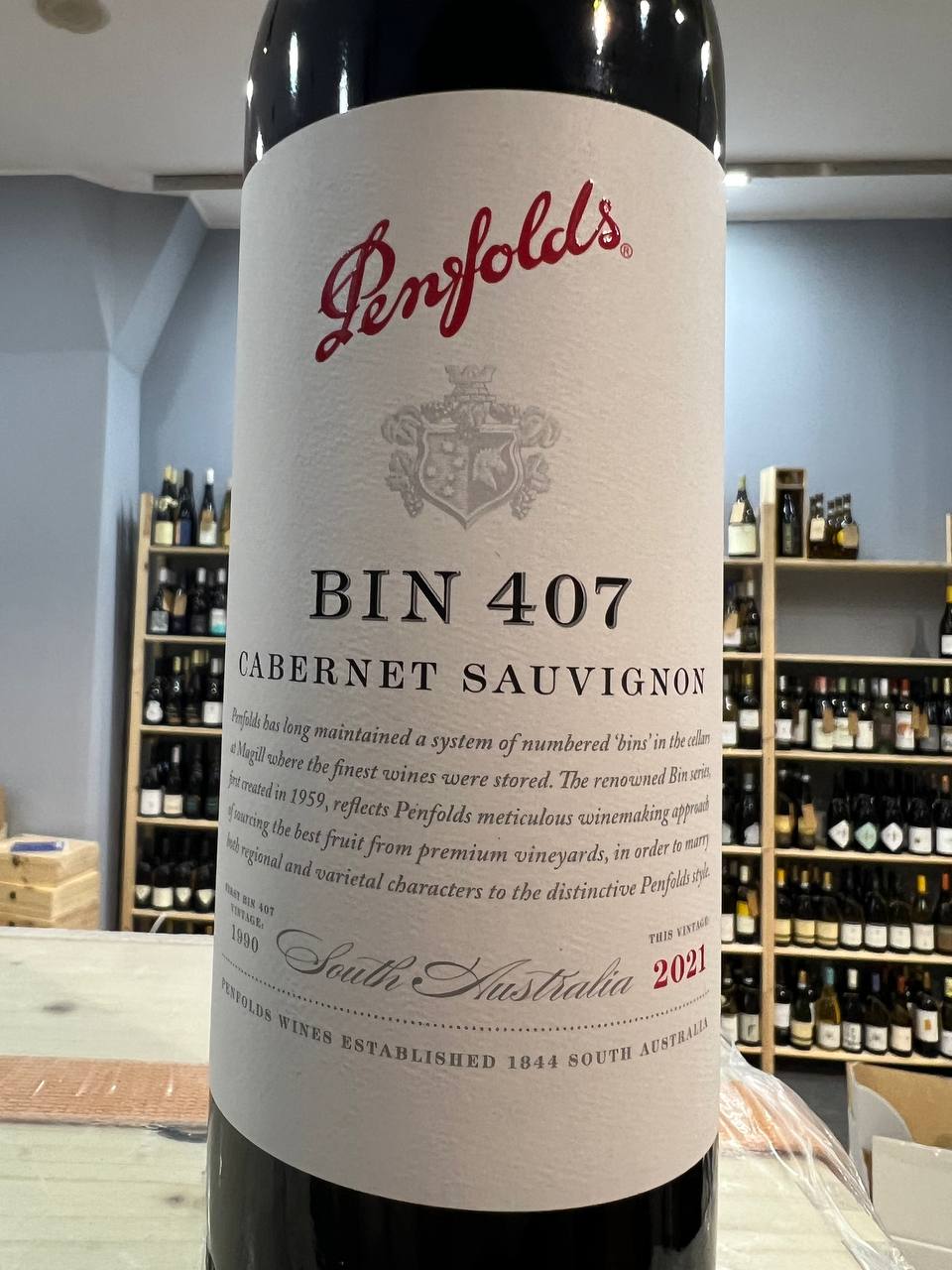 Bin 407 - Cabernet Sauvignon 2021 Penfolds