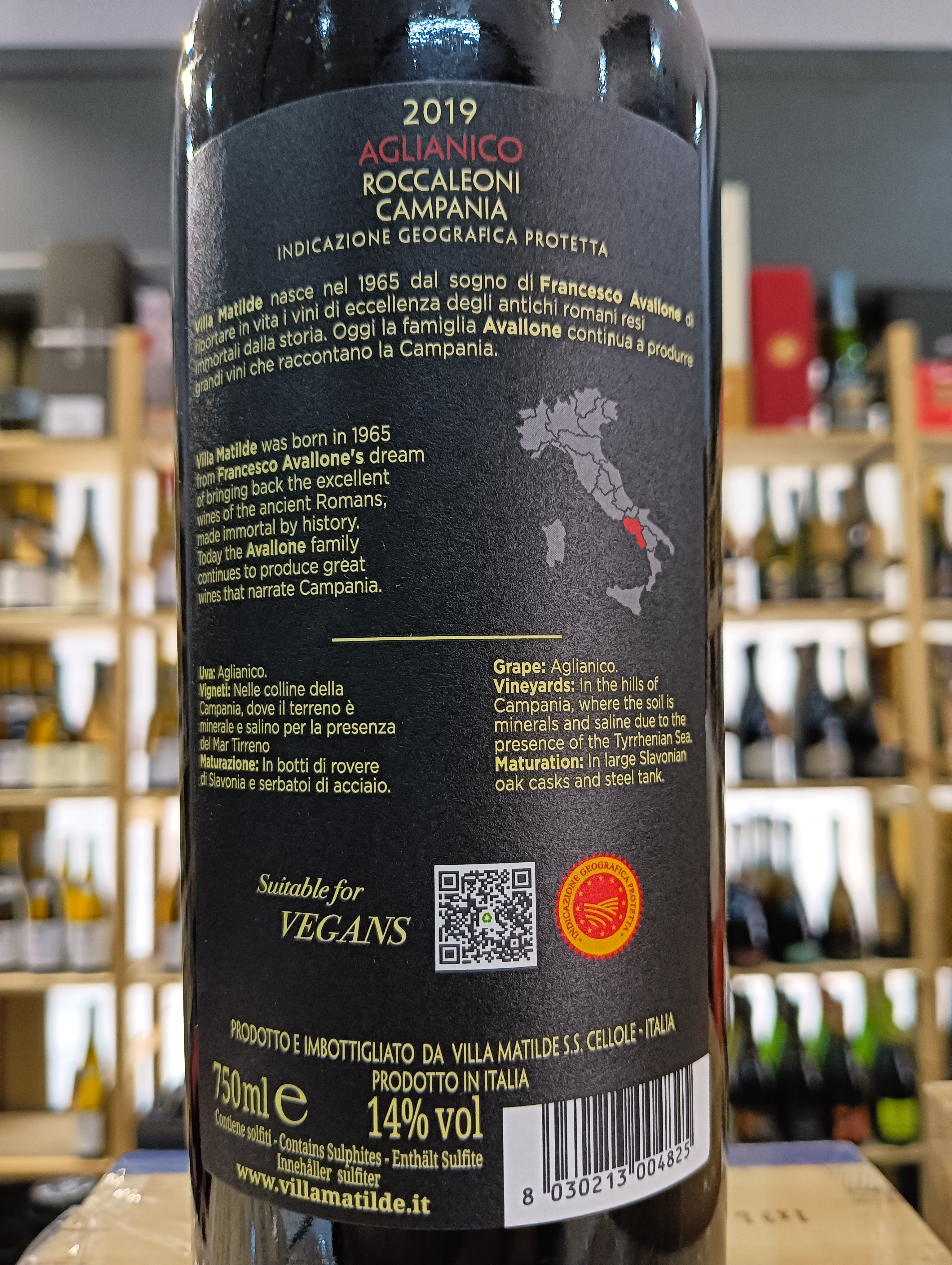 Aglianico Roccaleoni 2019 - Villa Matilde