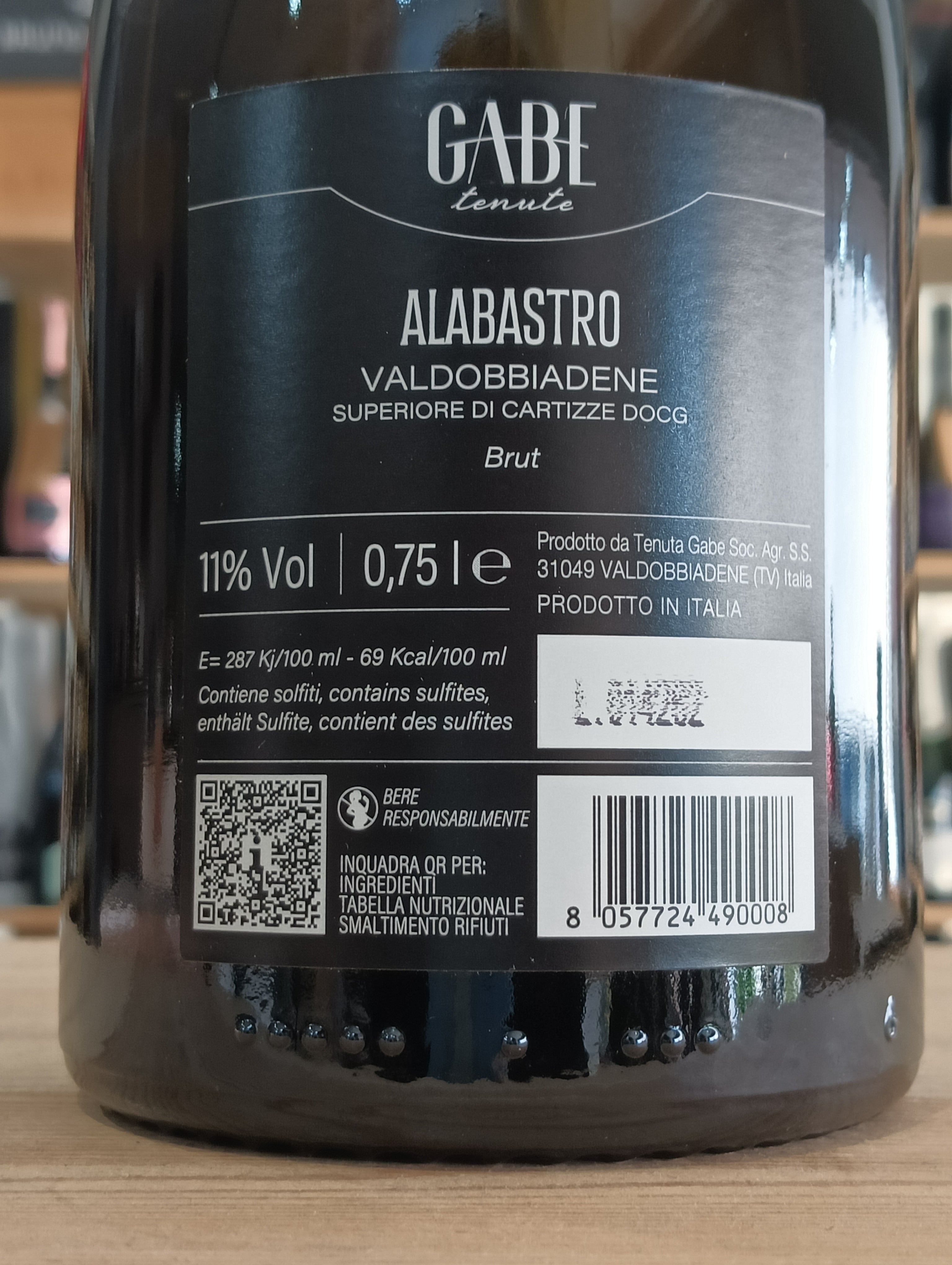 Alabastro Prosecco Valdobbiadene Superiore di Cartizze DOCG Brut - Gabe