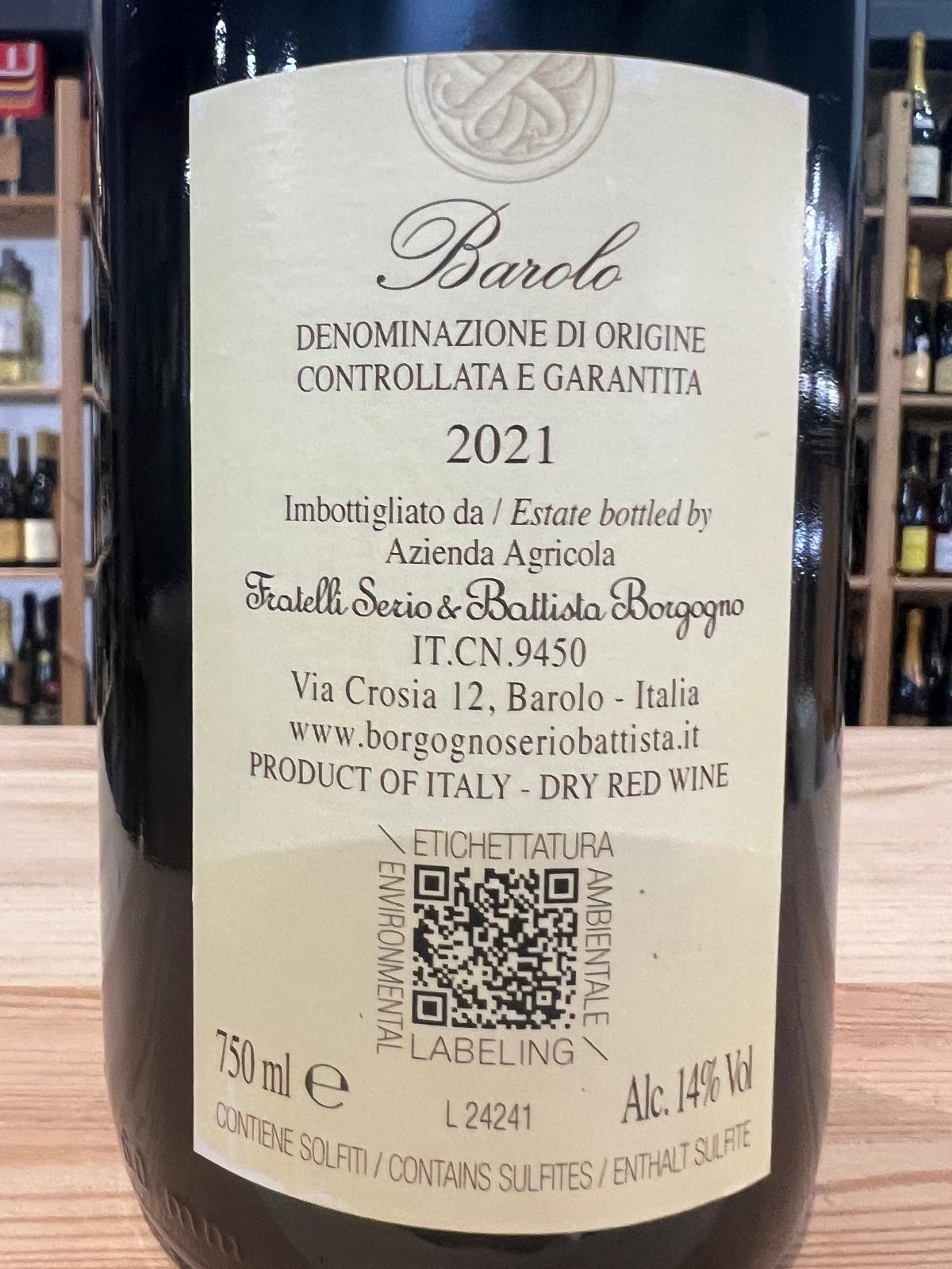 Barolo DOCG 2021 Fratelli Serio & Battista Borgogno