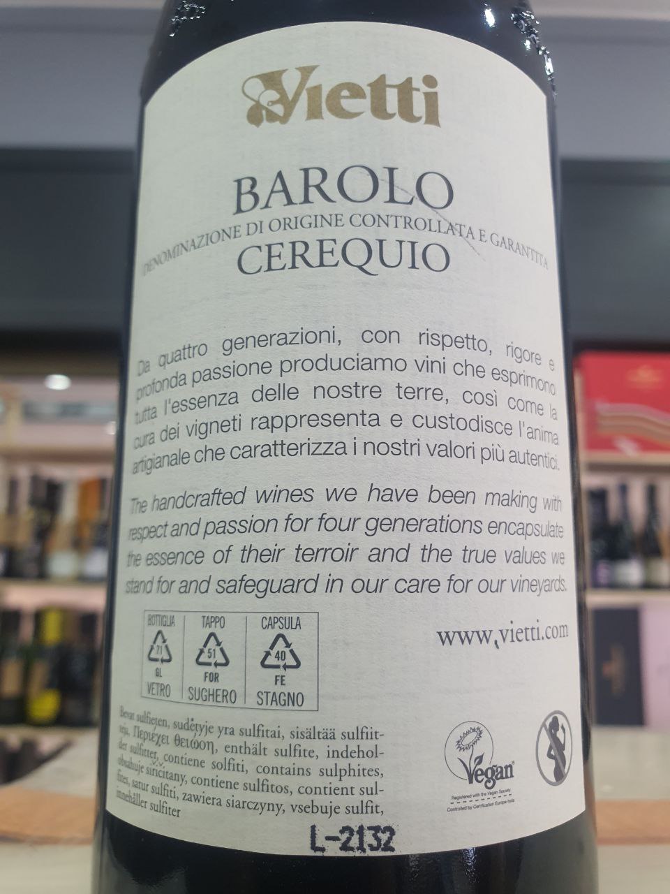 Barolo DOCG "Cerequio" 2018 - Vietti