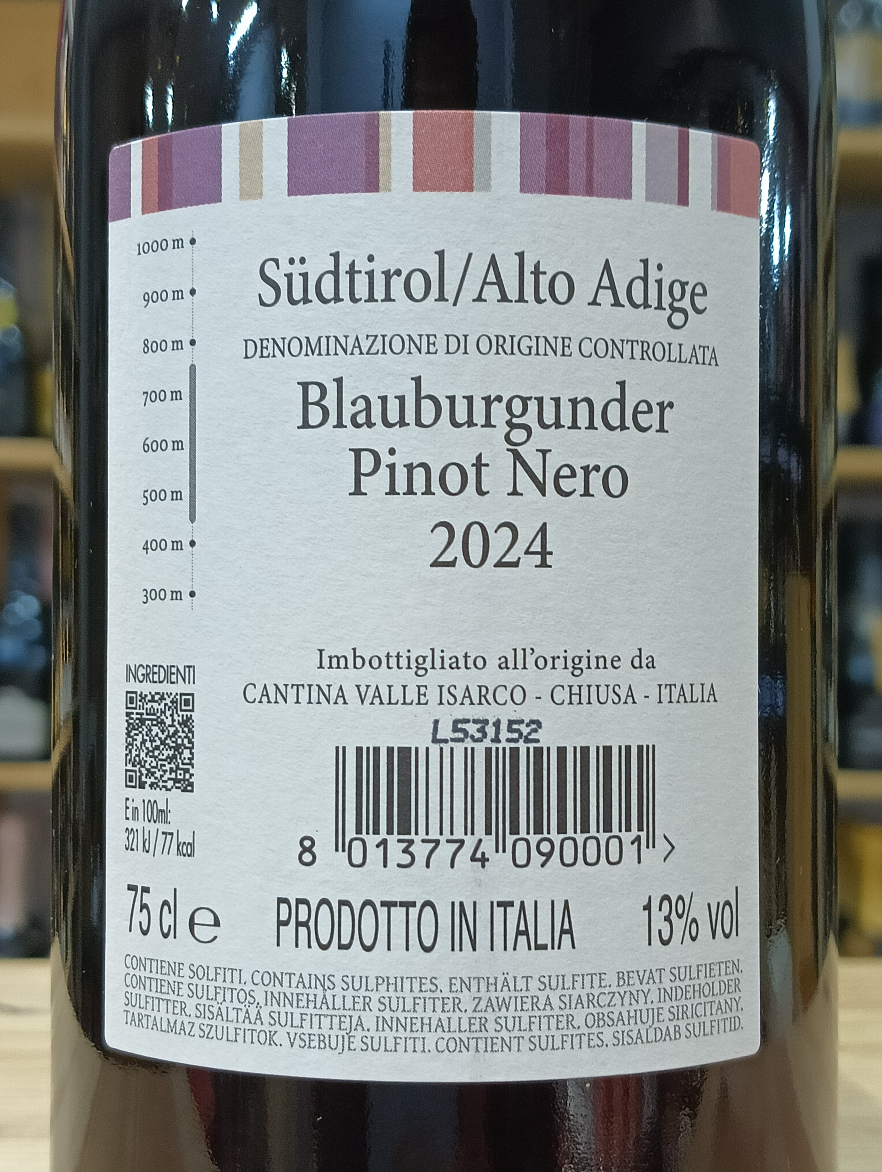 Blauburgunder Alto Adige DOC 2024 - Cantina Valle Isarco