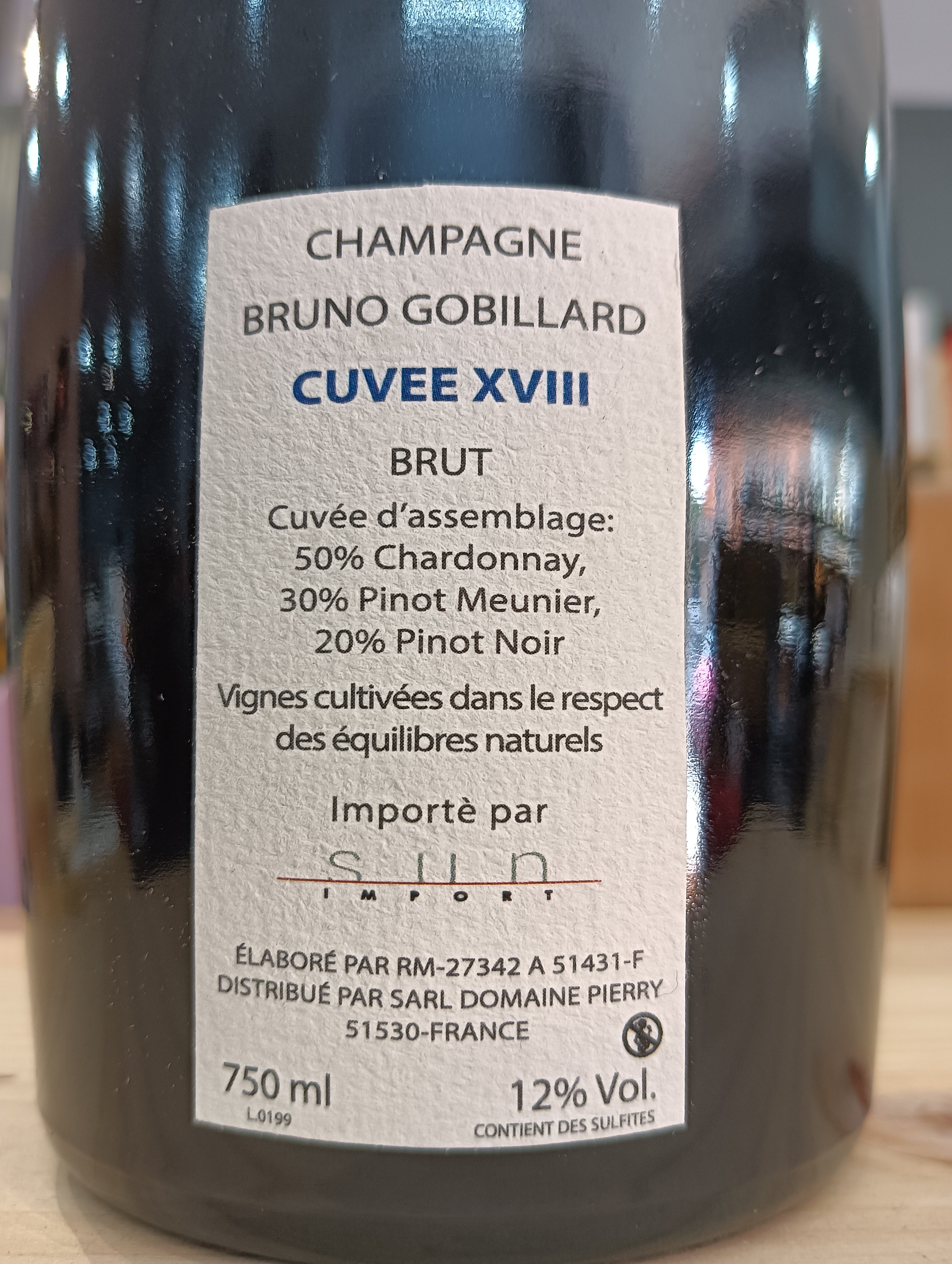 Bruno Gobillard Champagne Cuvée XVIII Brut