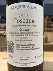 Cabraia 2019 Toscana IGT Rosso - Gualdo del Re