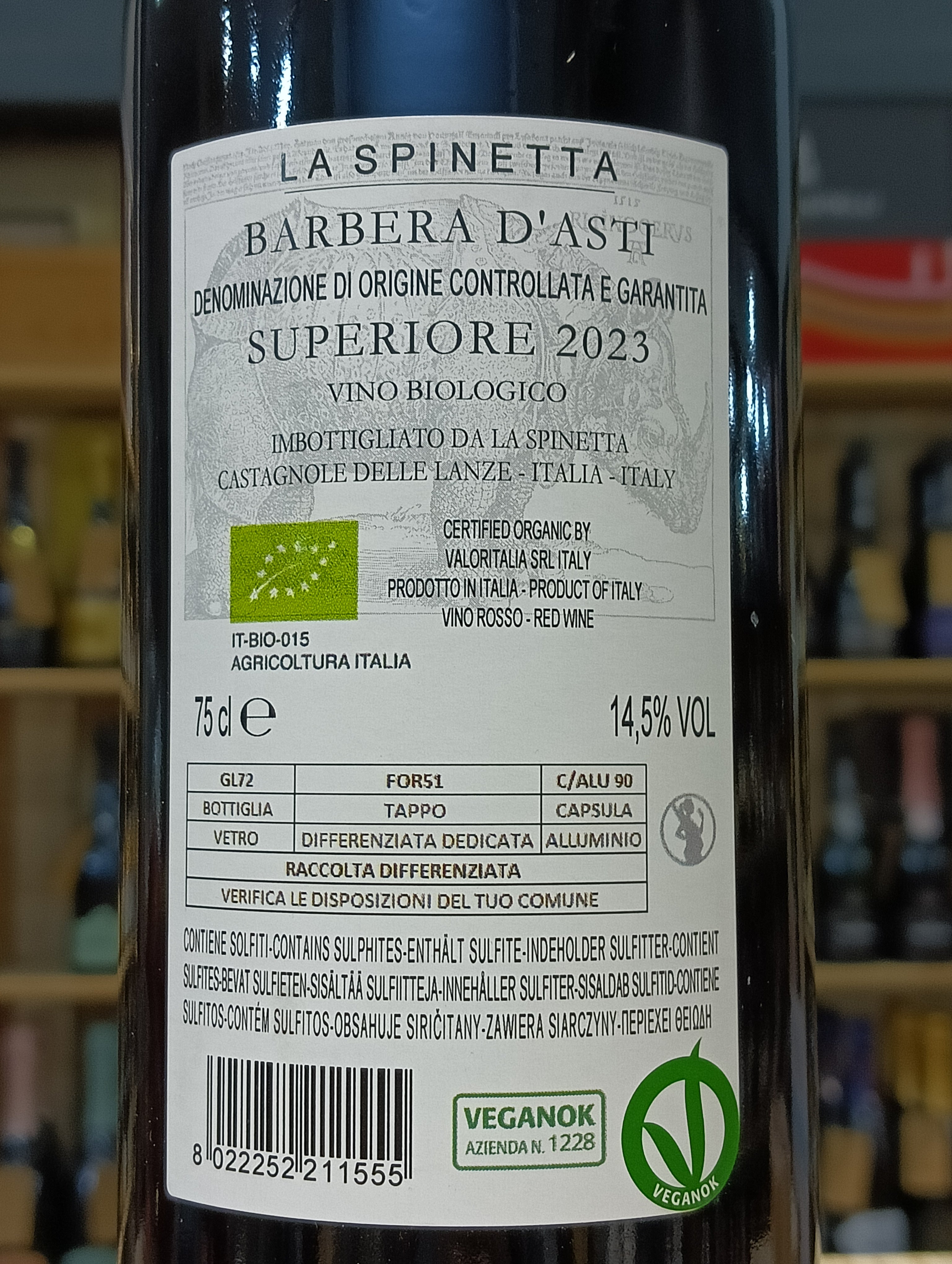 Ca di Pian 2023  Barbera d'Asti Superiore La Spinetta
