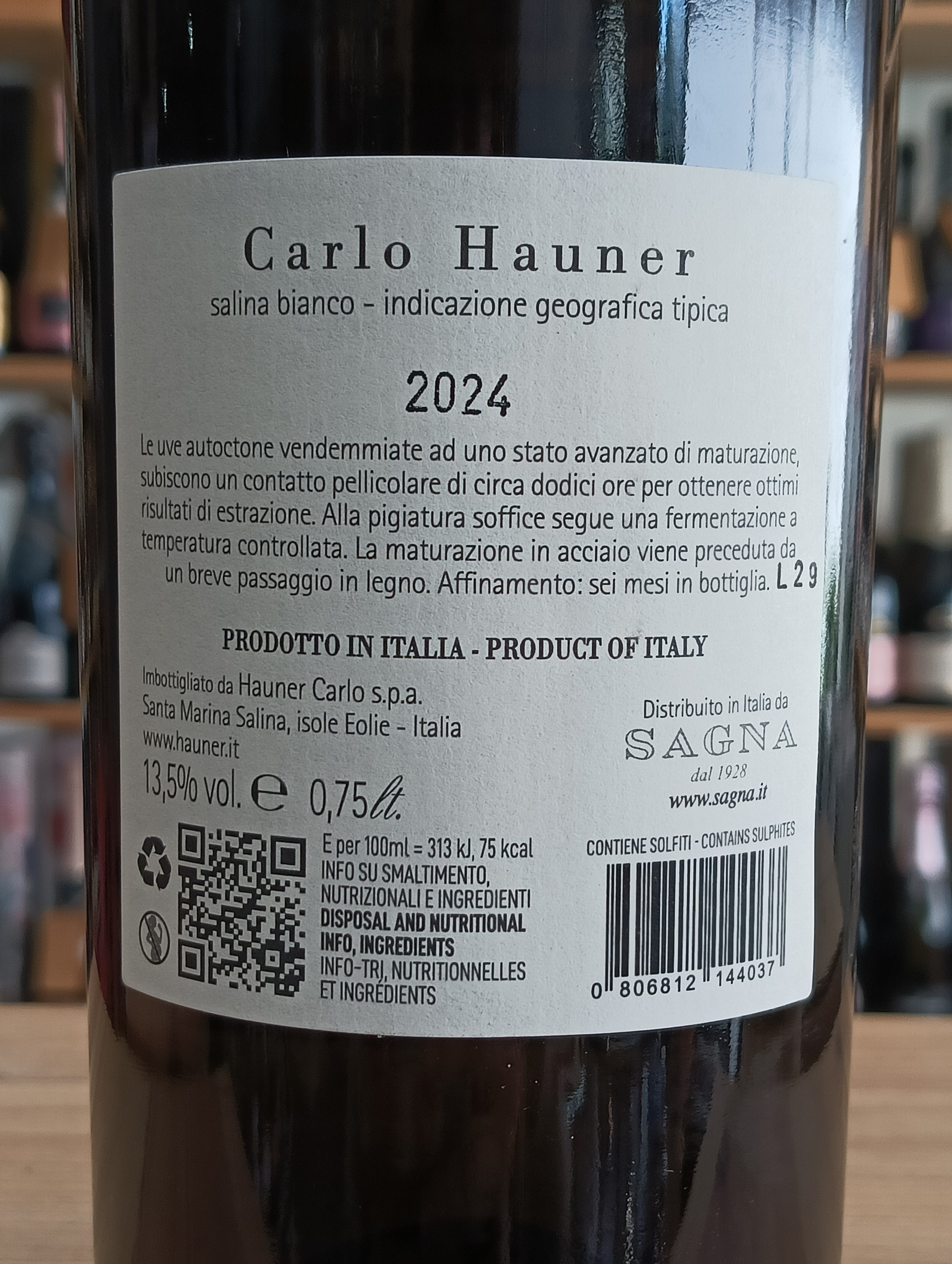 Carlo Hauner Salina Bianco IGT 2024 - Hauner