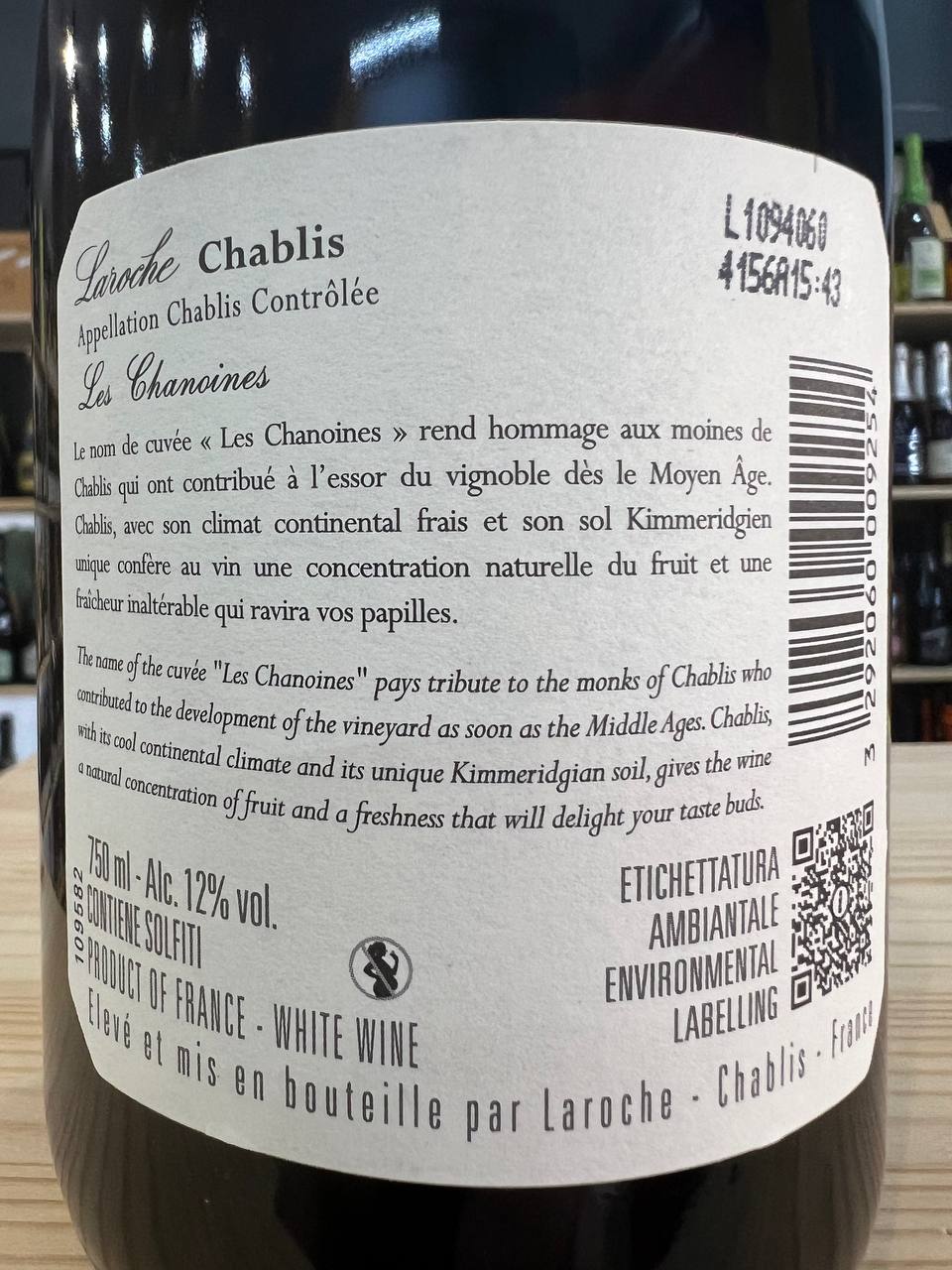 Chablis Les Chanoines 2023 - Domaine Laroche