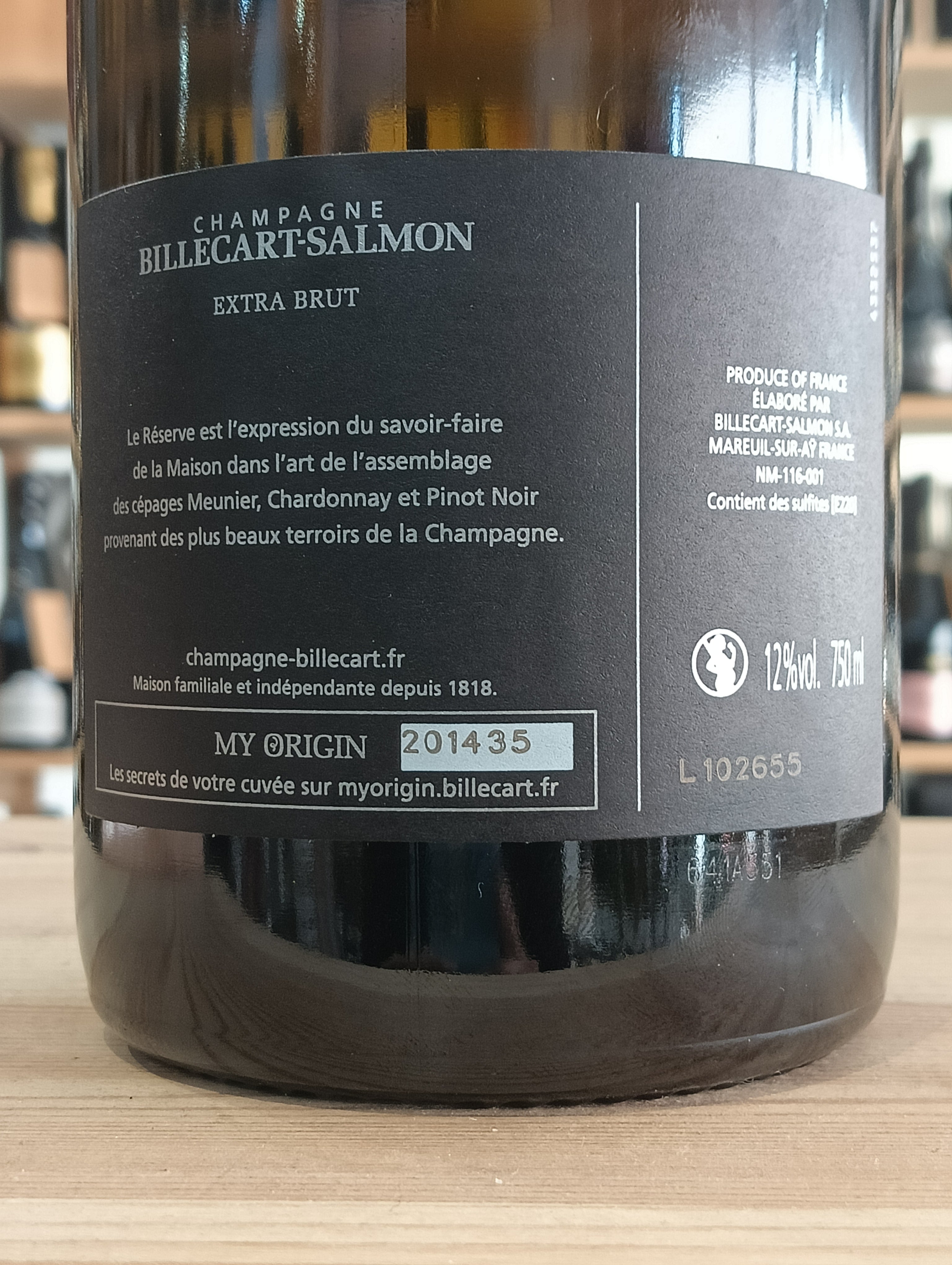 Champagne Billecart Salmon Le Réserve Extra Brut (Astucciato)