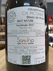 Champagne C.H. Piconnet Blanc de Noirs Brut Nature