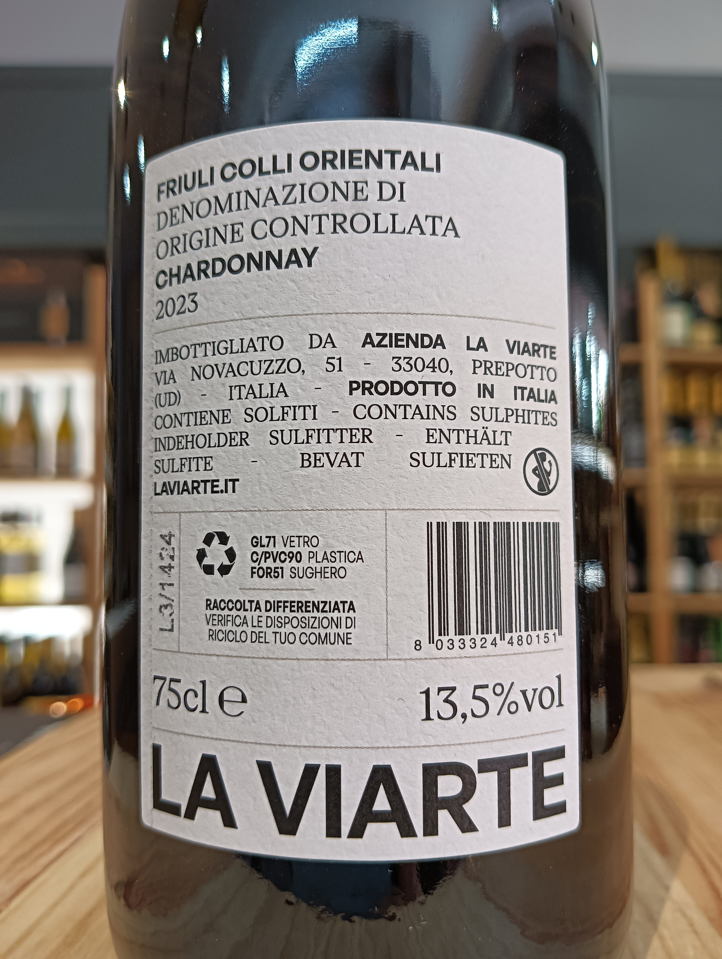 Chardonnay 2023 La Viarte - Friuli Colli Orientali DOC