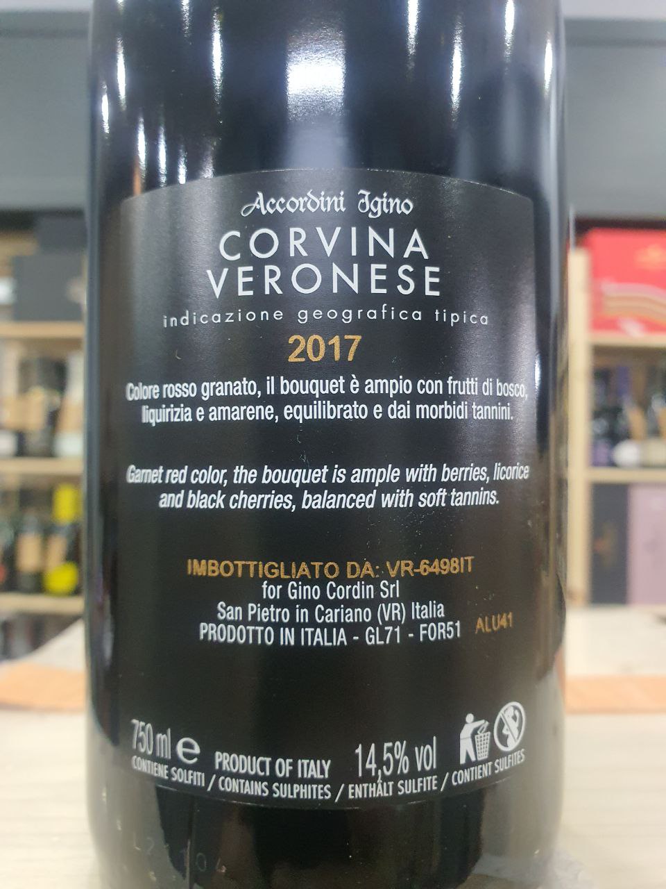 Corvina Veronese 2017 Le Bessole - Accordini Igino