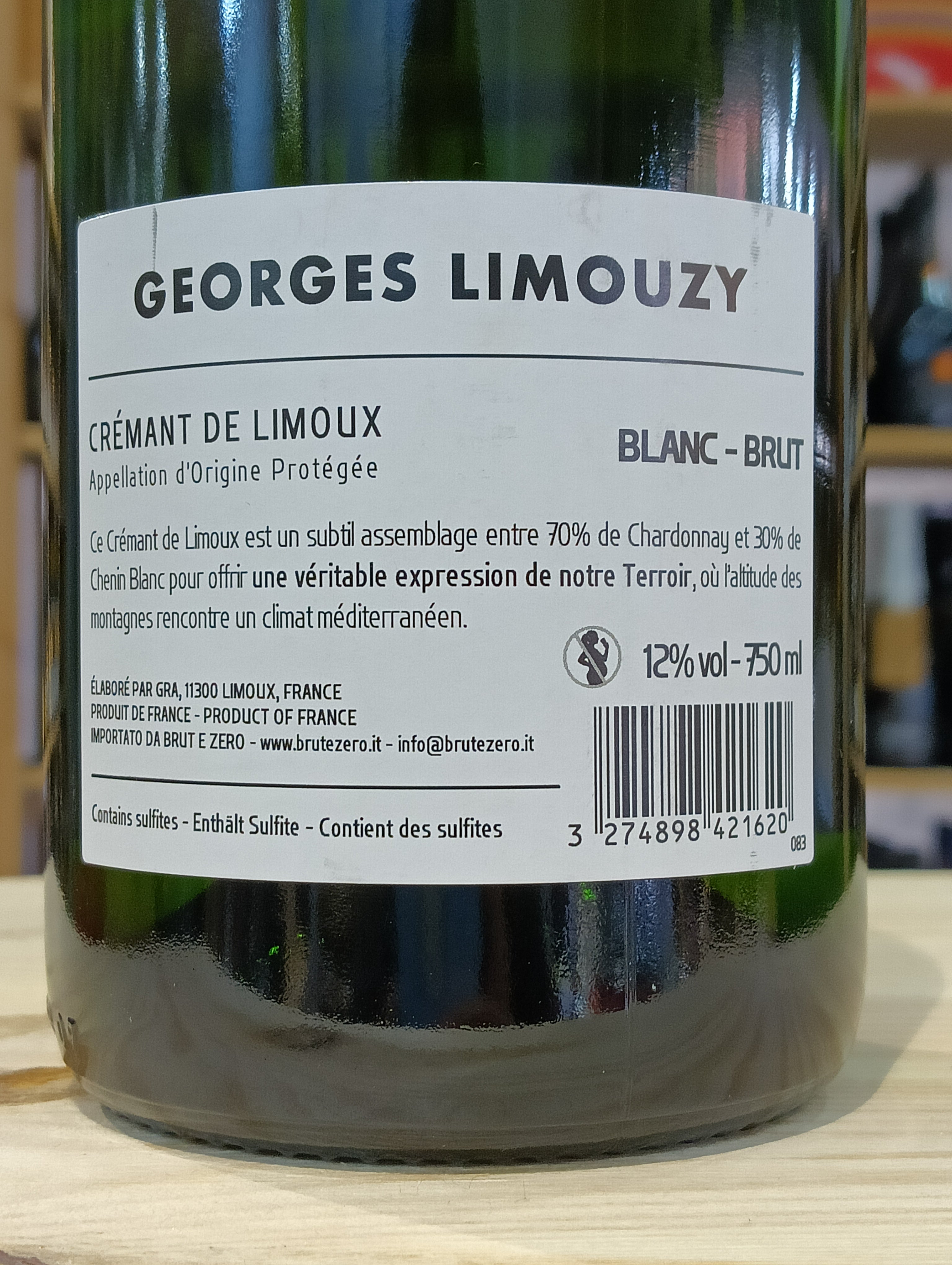 Crémant de Limoux Brut Blanc de Blancs Georges Limouzy
