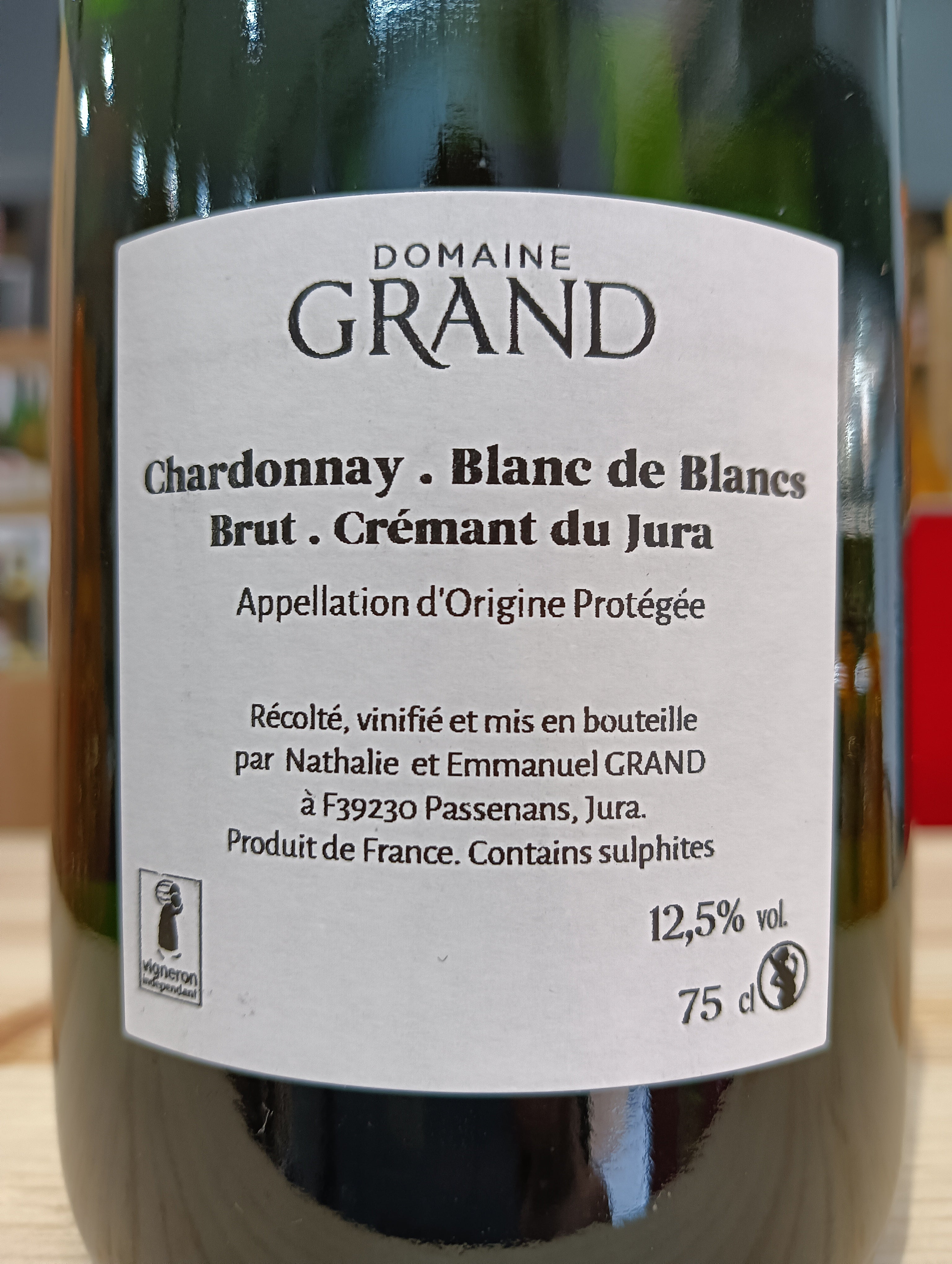 Crémant du Jura Blanc de Blancs Brut - Domaine Grand