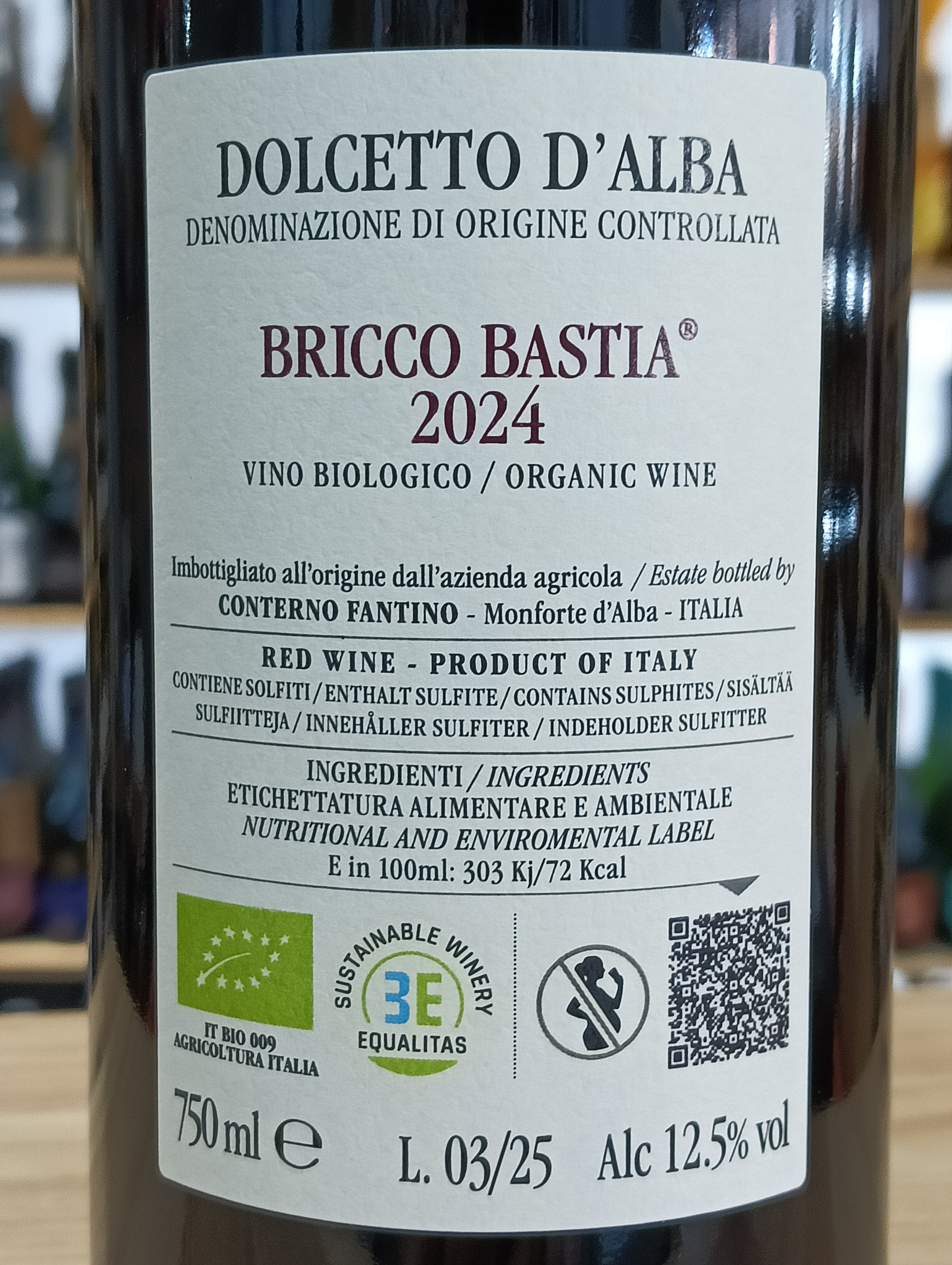 Dolcetto d'Alba DOC Bricco Bastia 2024 - Conterno Fantino