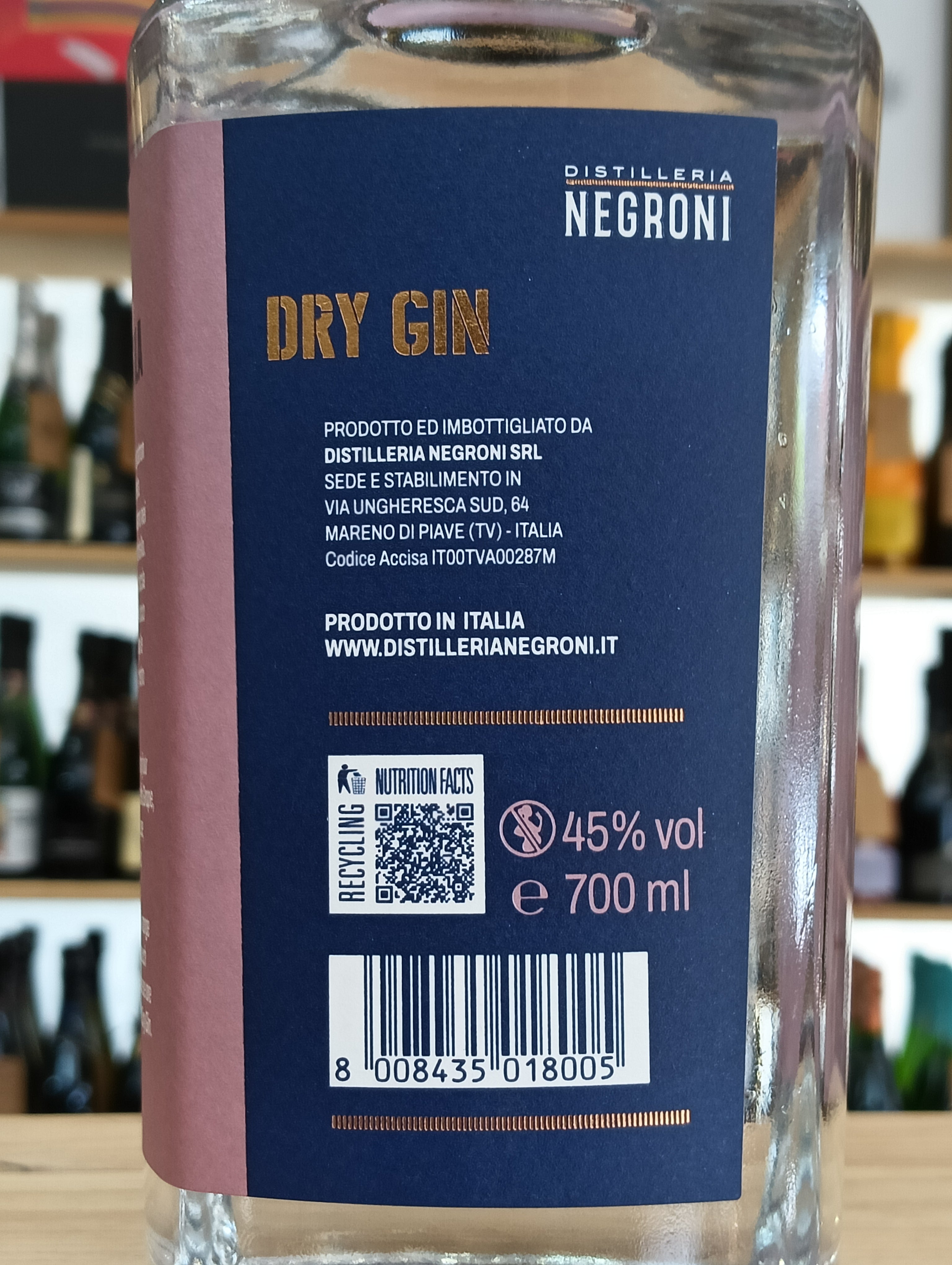 Dry Gin con Uva Fragola - Distilleria Negroni