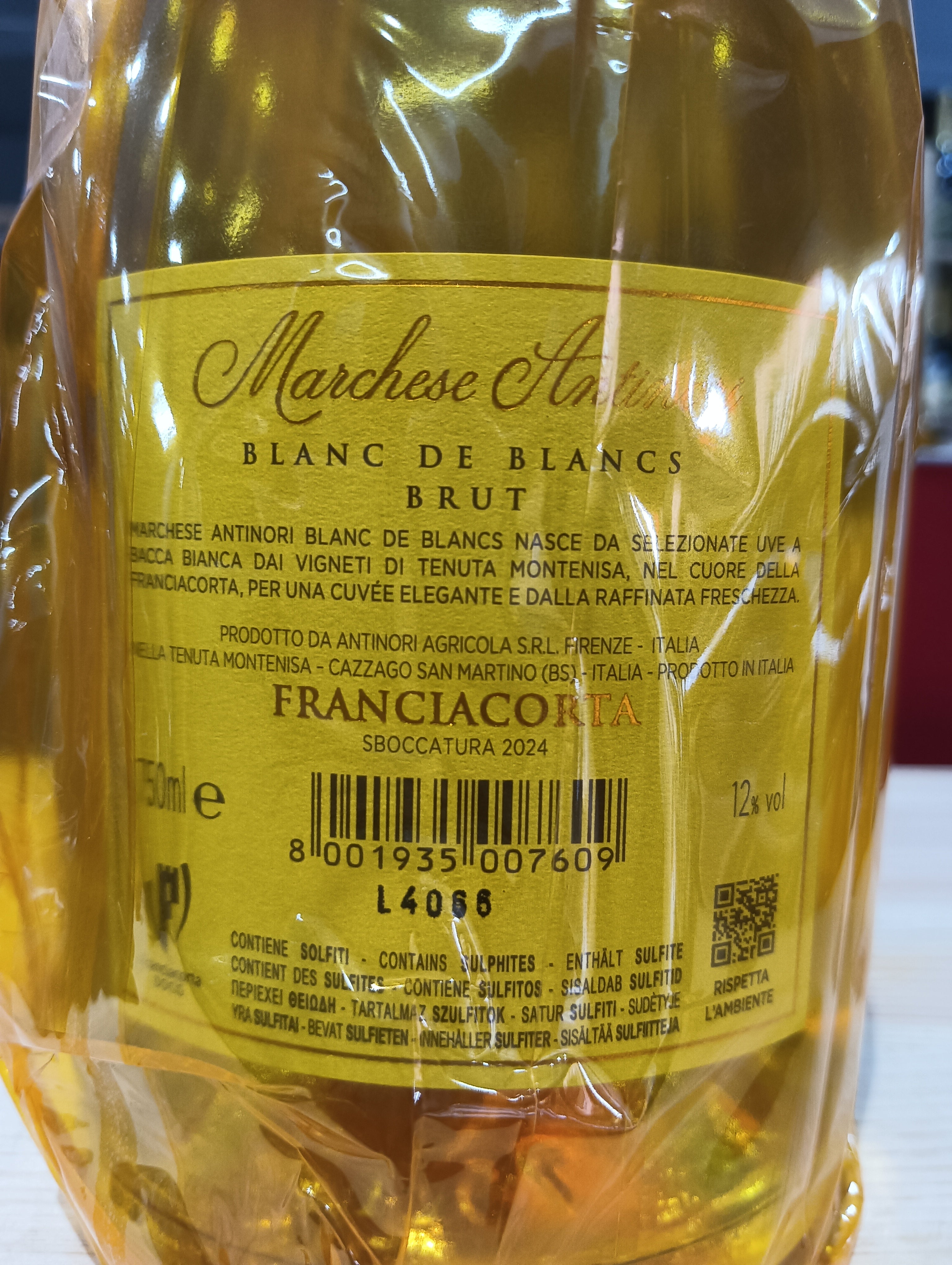 Franciacorta Antinori Blanc de Blancs (Sboccatura 2024)
