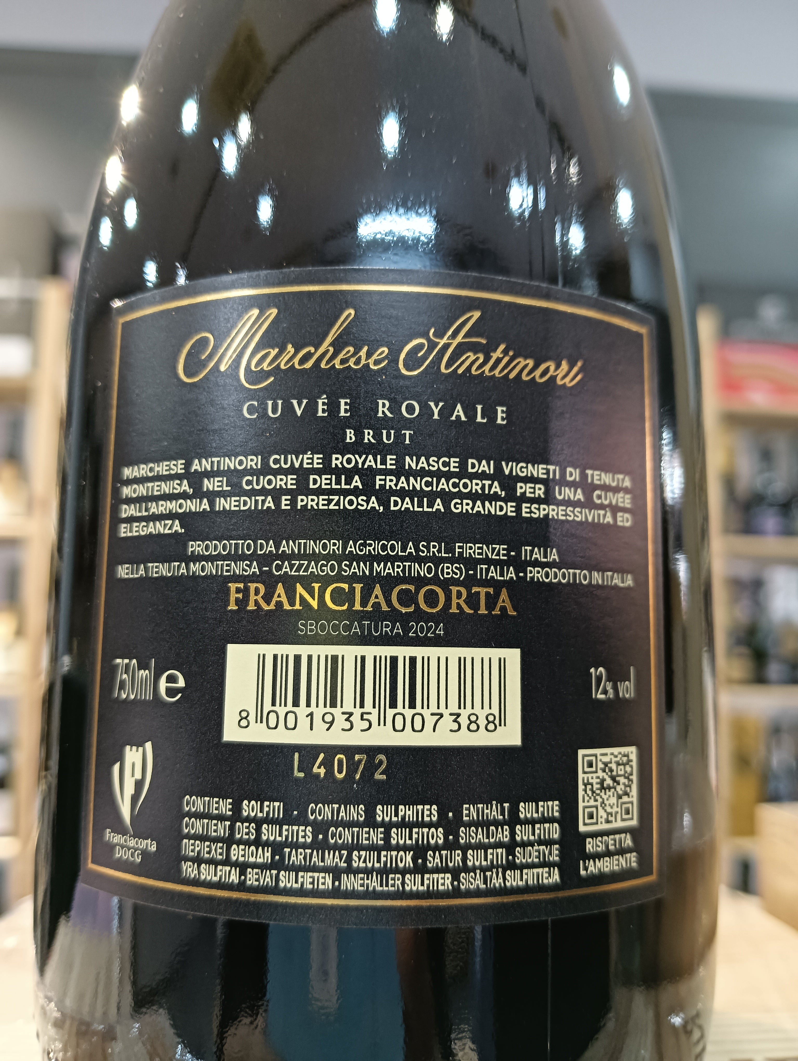 Franciacorta Antinori  Cuvée Royale (Sboccatura 2024)