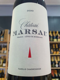 Francs Côtes de Bordeaux Rouge 2020 - Château Marsau