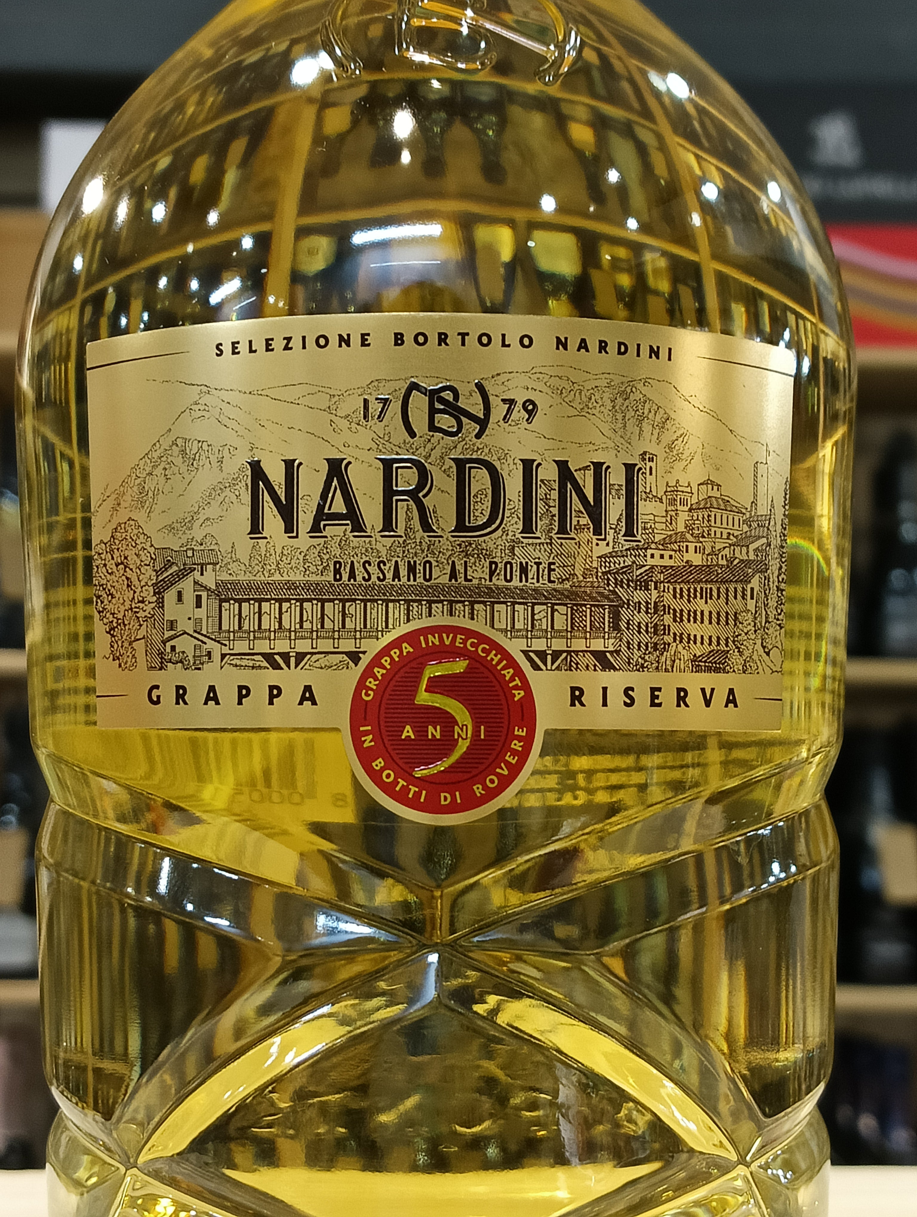 Grappa Riserva Selezione Nardini 5 anni (Confezione legno)