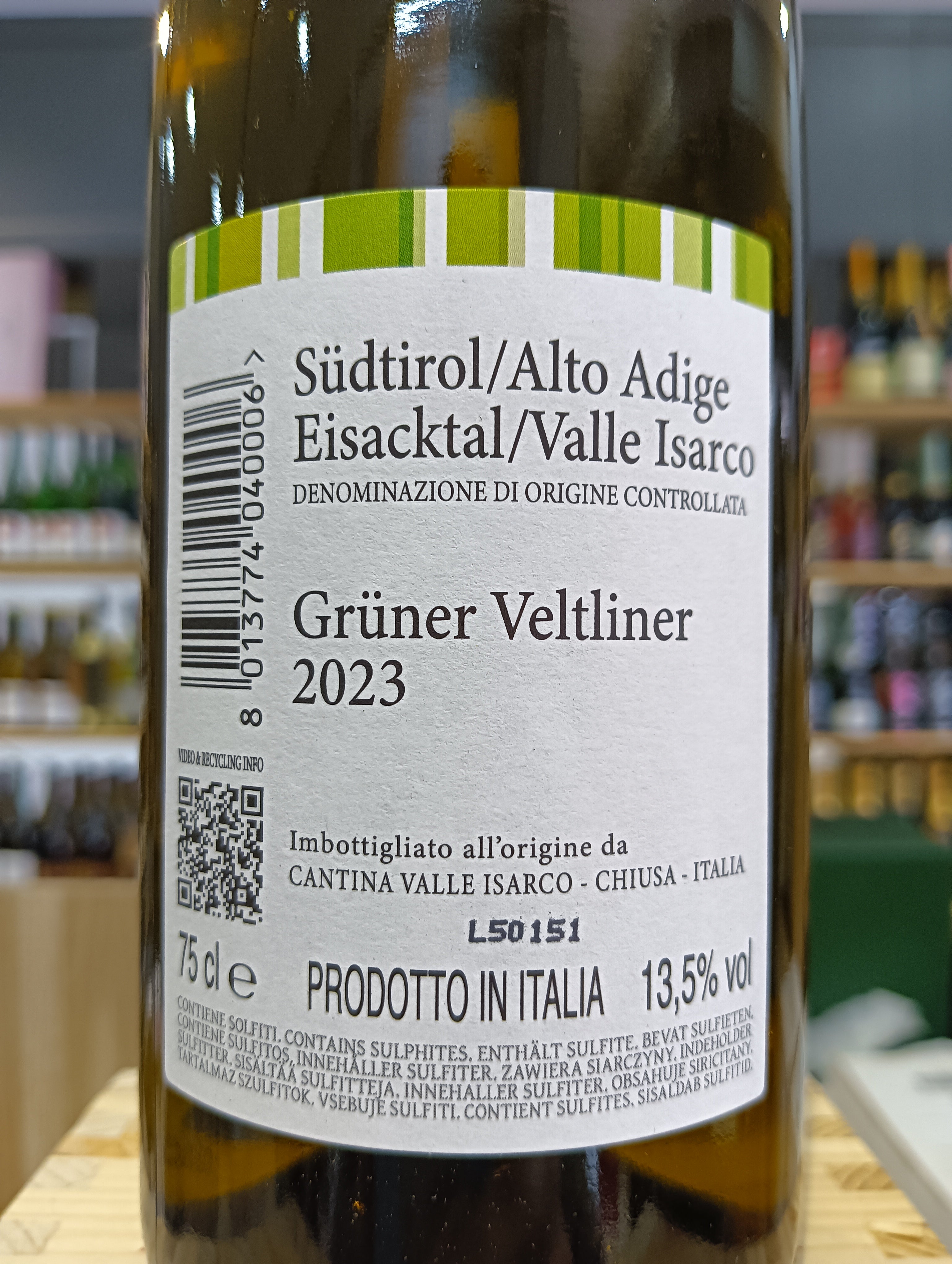 Grüner Veltliner 2023 Cantina Valle Isarco DOC Alto Adige