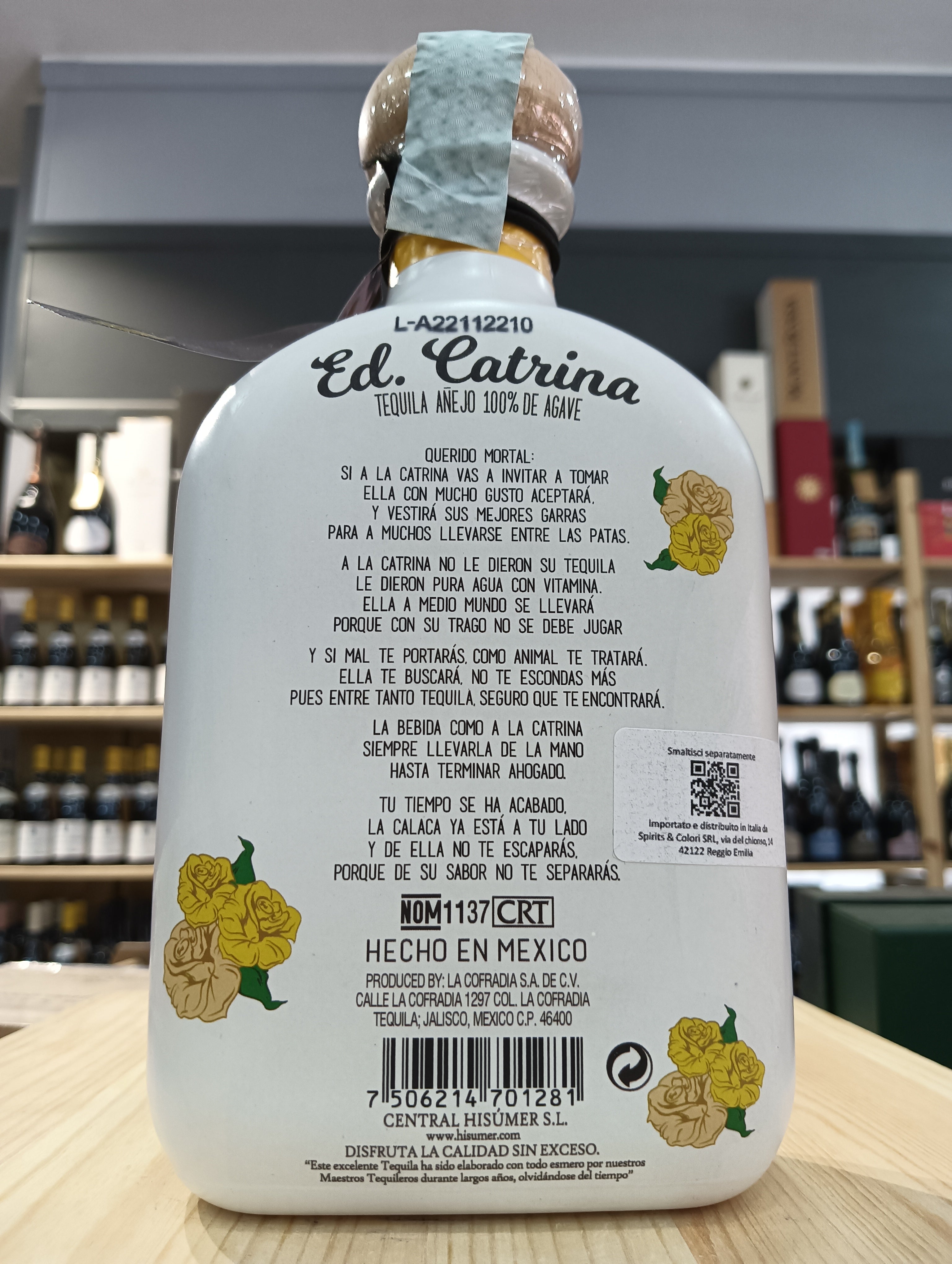 Tequila Anejo Ed. Catrina - La Cofradia