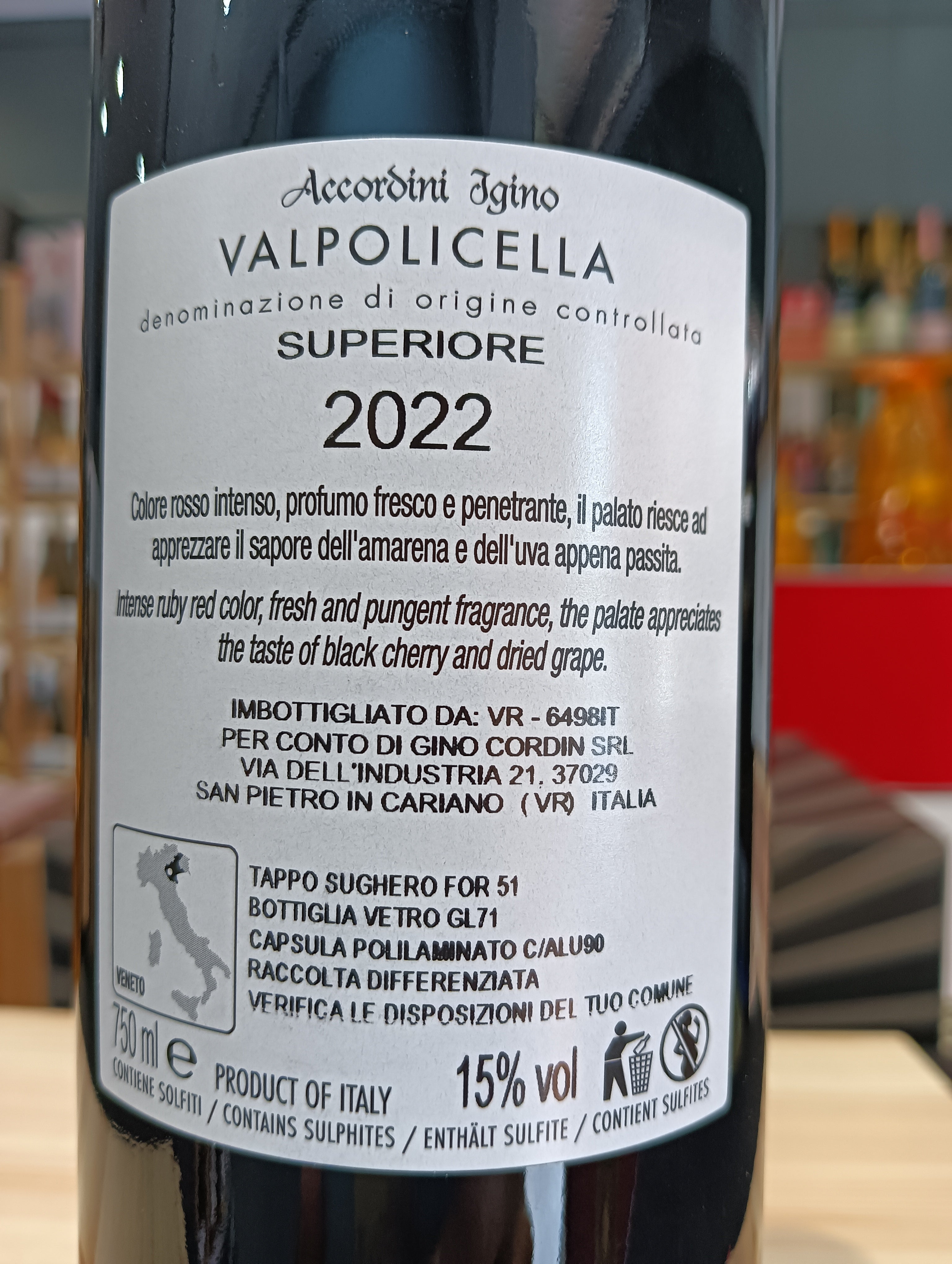 Le Bessole 2022 Valpolicella Superiore - Accordini Igino