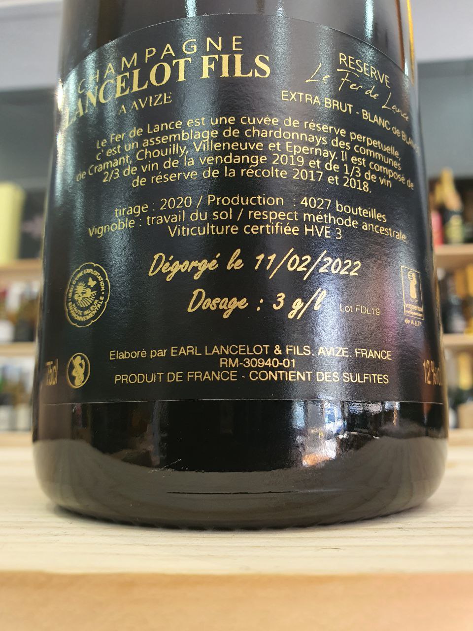 Champagne Extra Brut "Le Fer de Lance" Réserve - Lancelot Fils