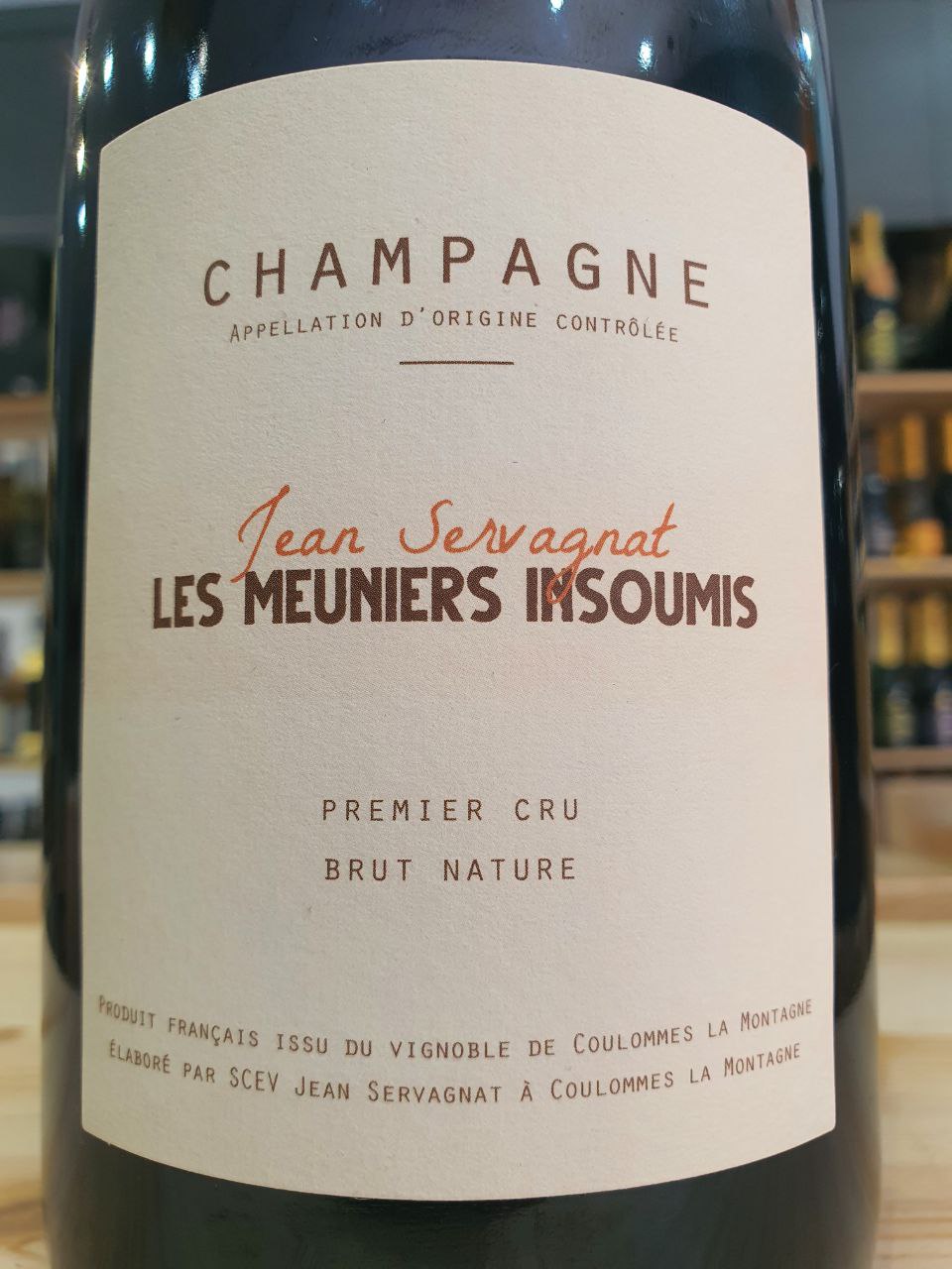 Champagne Brut Nature "Les Meuniers Insoumis" - Jean Servagnat