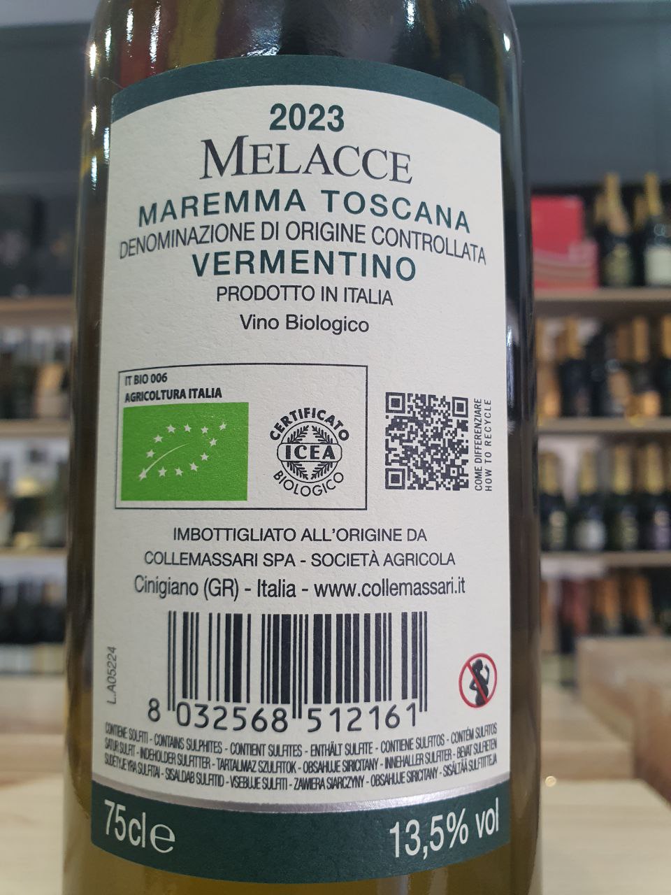 Melacce Vermentino 2023 Castello ColleMassari