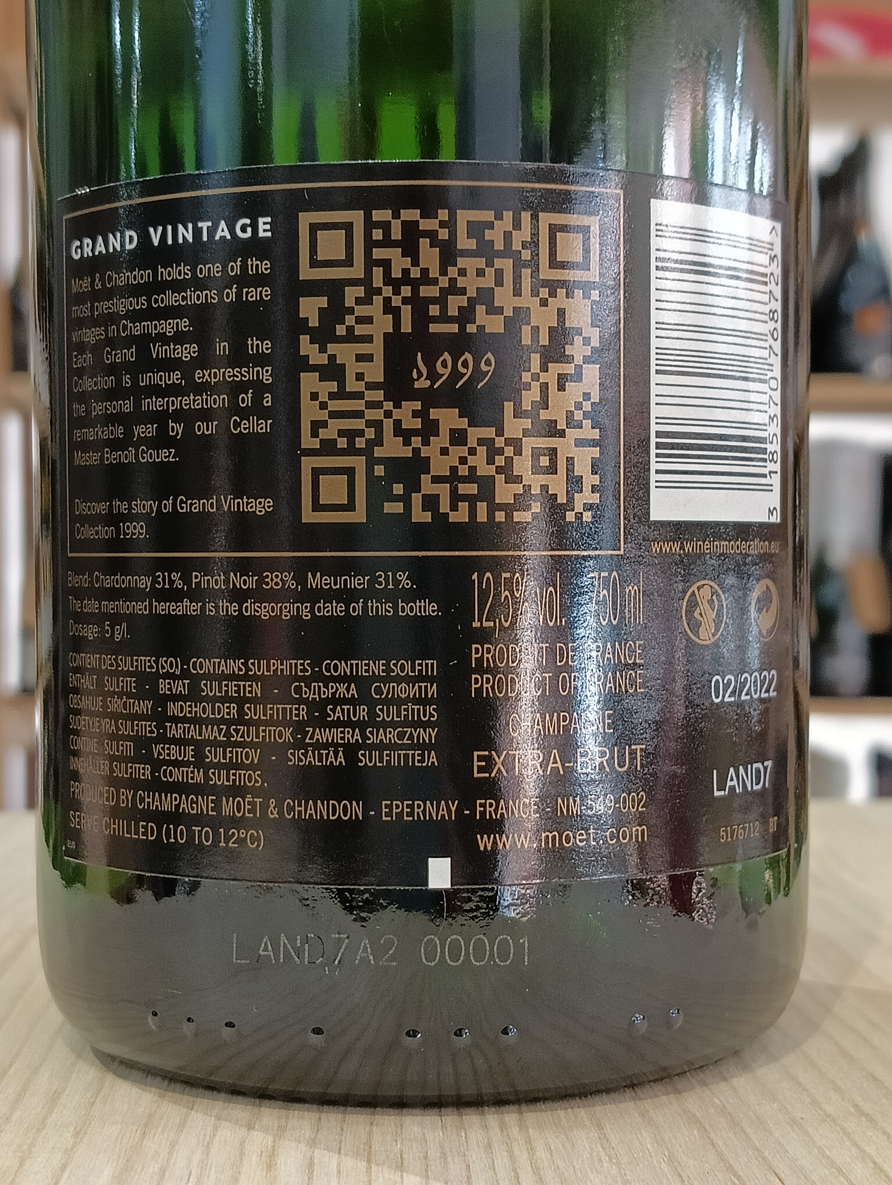 Moët & Chandon Grand Vintage Collection 1999 Extra Brut (Confezione)