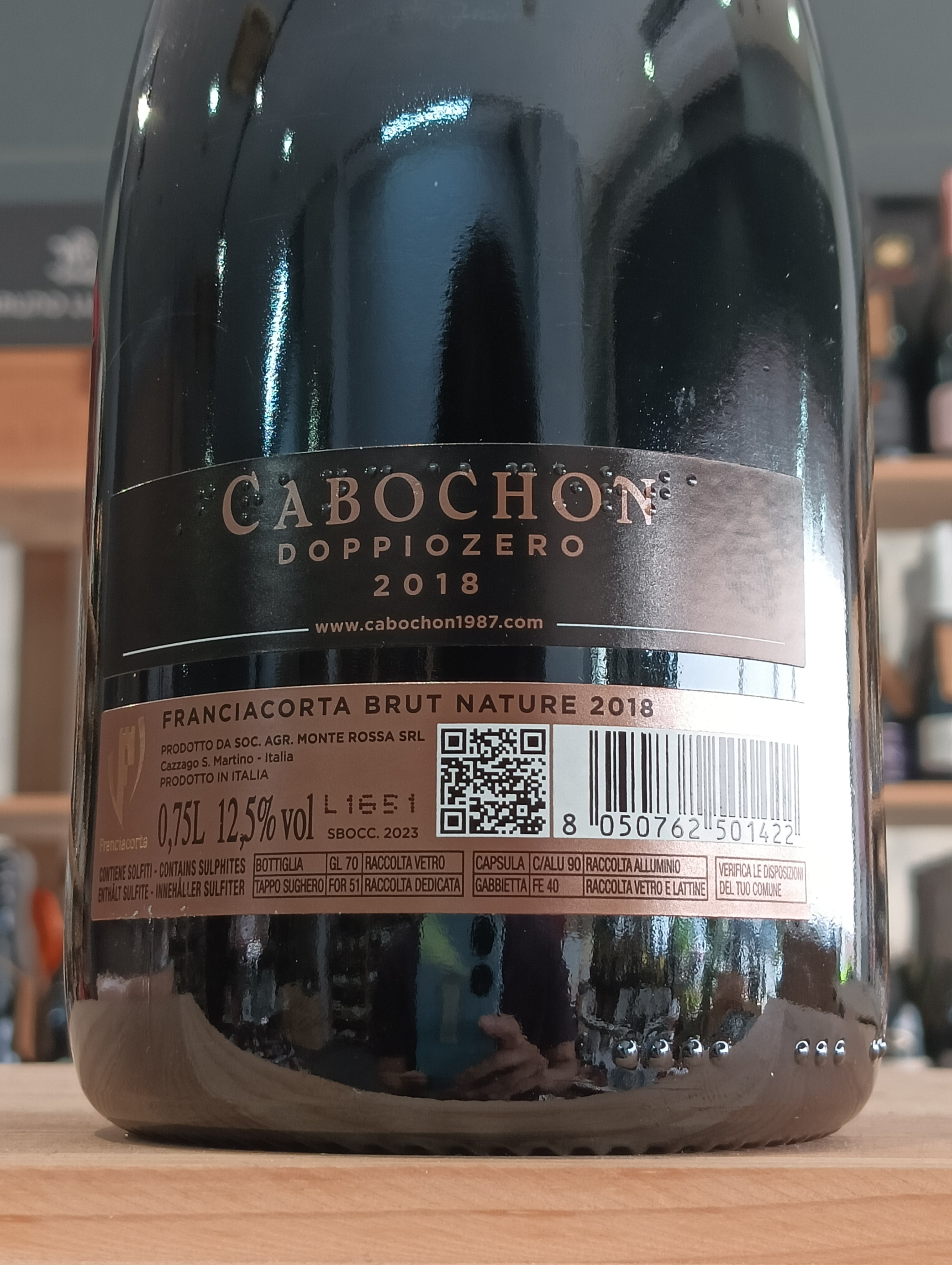 Monte Rossa Cabochon Doppio Zero 2018 - Brut Nature Franciacorta (Astucciato)