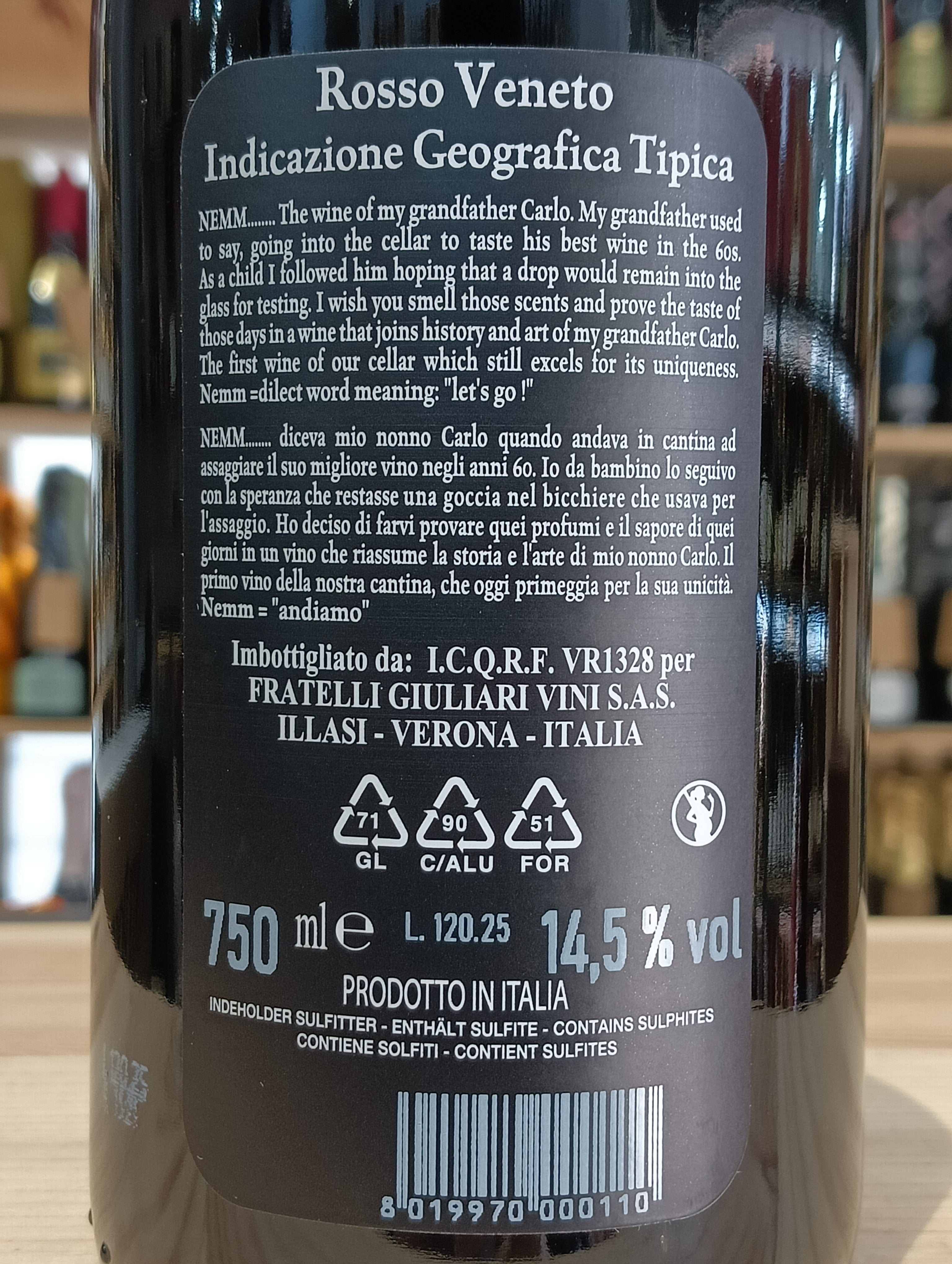 Nemm Fratelli Giuliari 2022 - La Piccola Botte