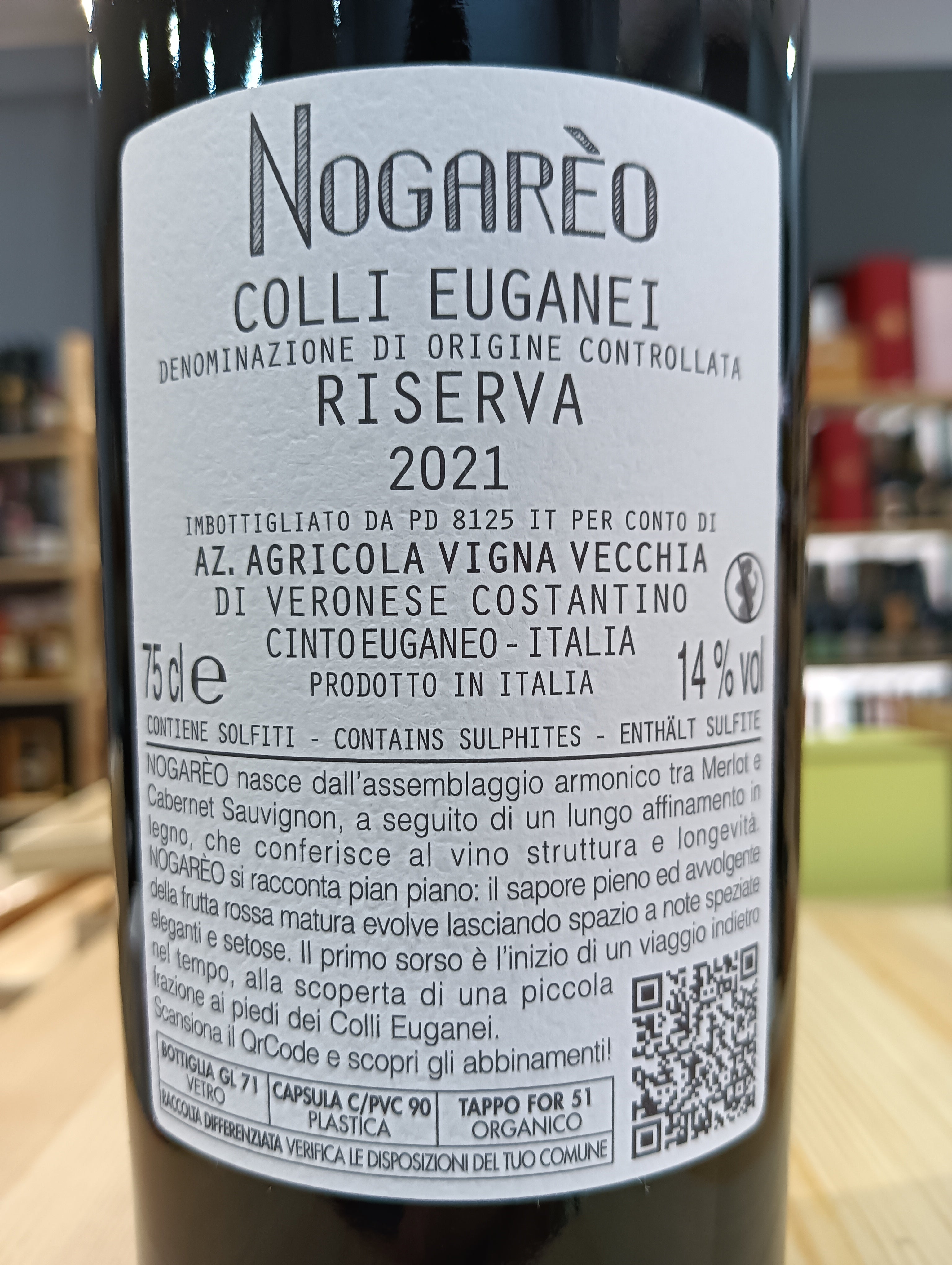 Nogarèo Riserva 2021 - Vigna Vecchia