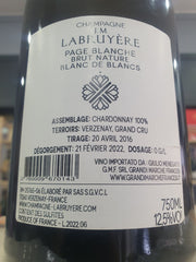 Champagne Grand Cru "Page Blanche" J.M. Labruyère