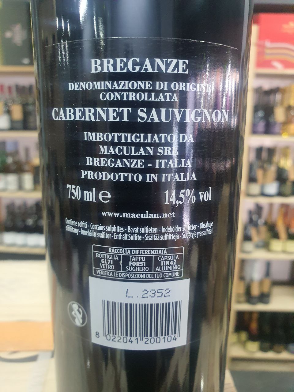 Palazzotto Cabernet Sauvignon Breganze DOC 2020 - Maculan