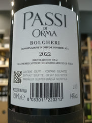 Passi di Orma 2022 Bolgheri Rosso - Orma