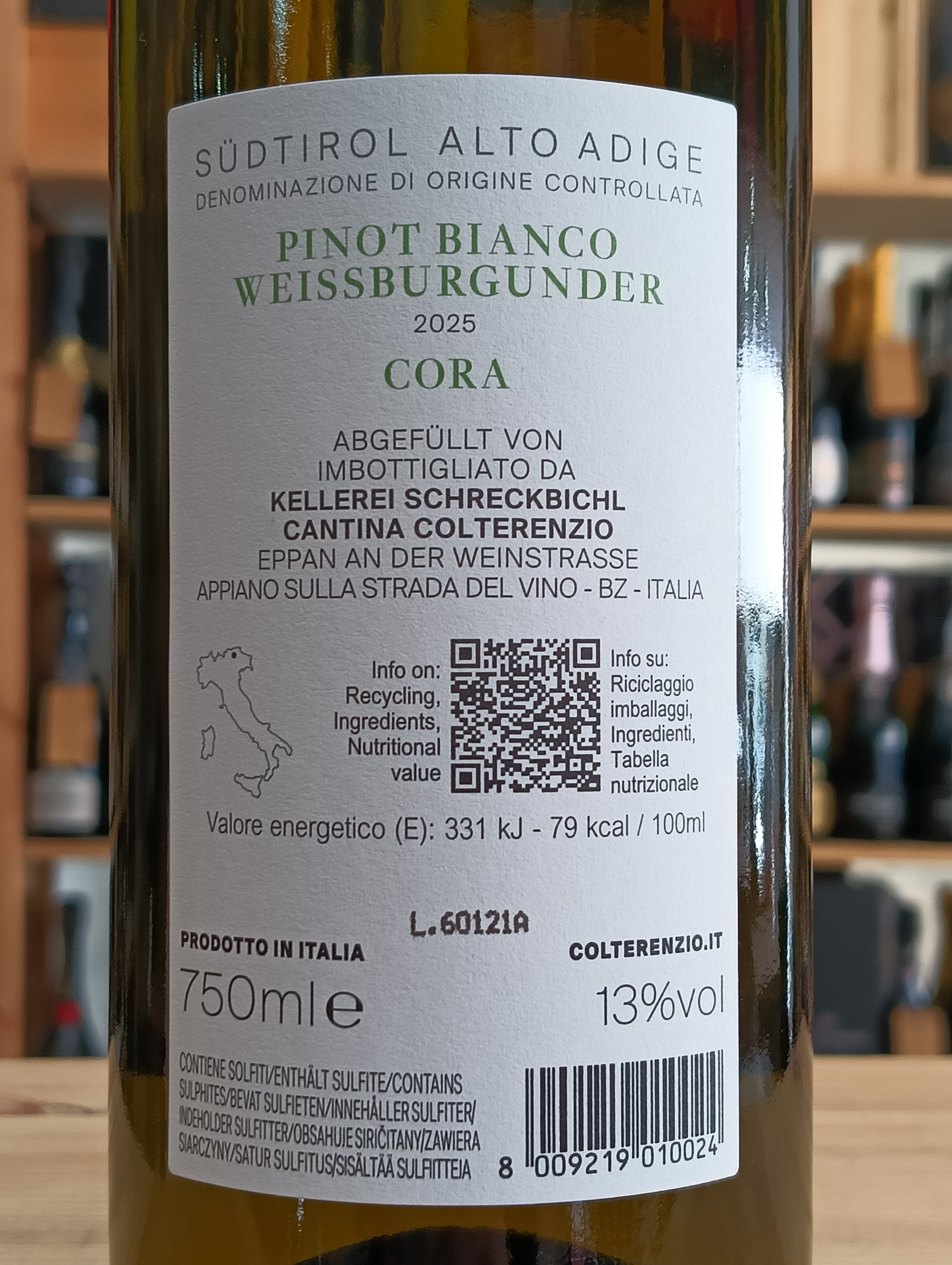 Pinot Bianco Cora A. Adige DOC 2025 Cantina Colterenzio