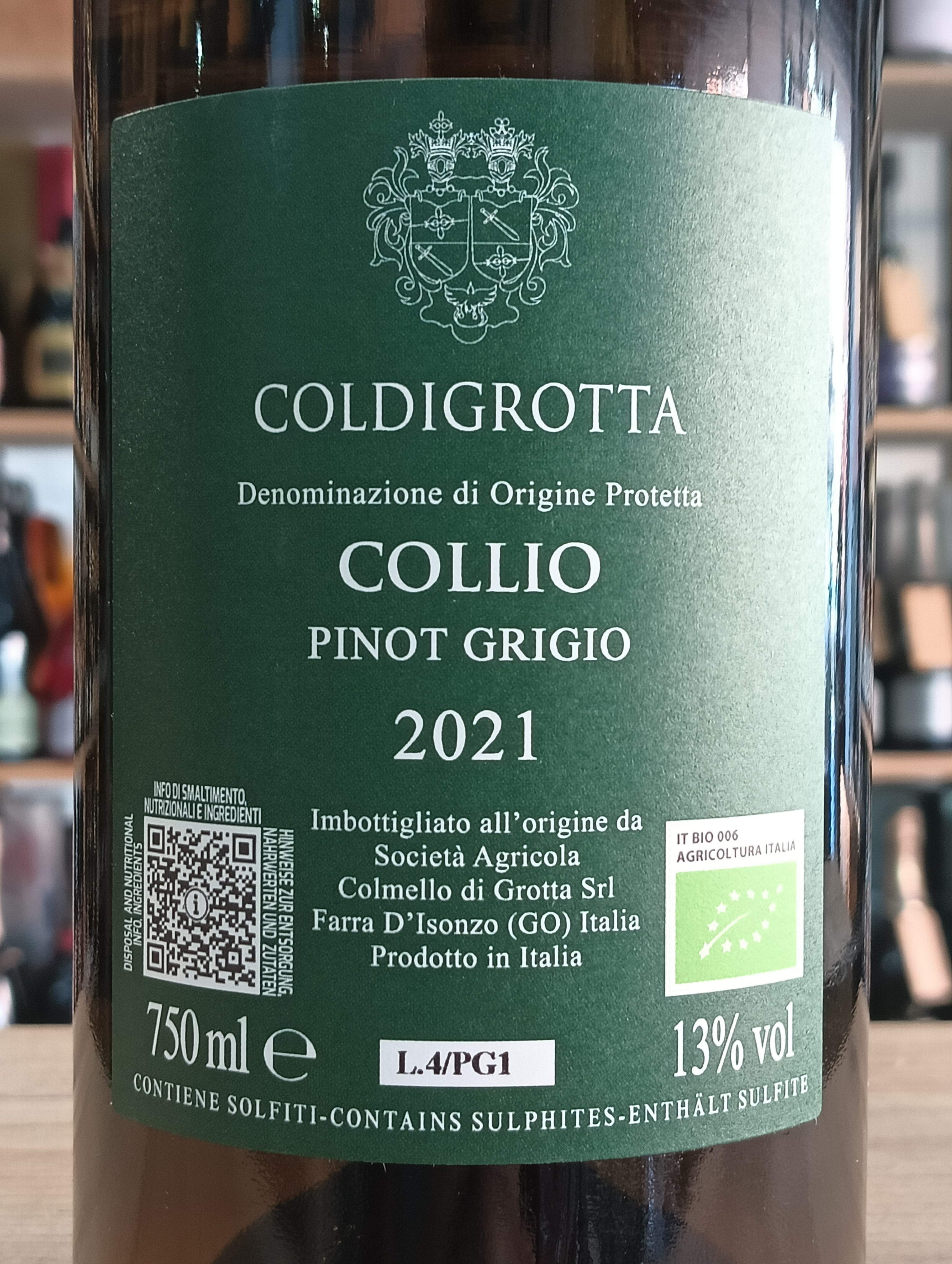 Pinot Grigio Coldigrotta 2021 Collio DOP Colmello di Grotta