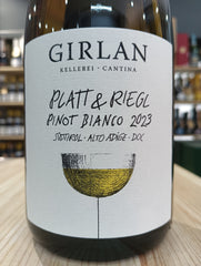 Pinot Bianco Platt & Riegl 2023 - Girlan