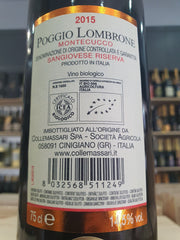 Montecucco Sangiovese Riserva "Poggio Lombrone" 2015 ColleMassari