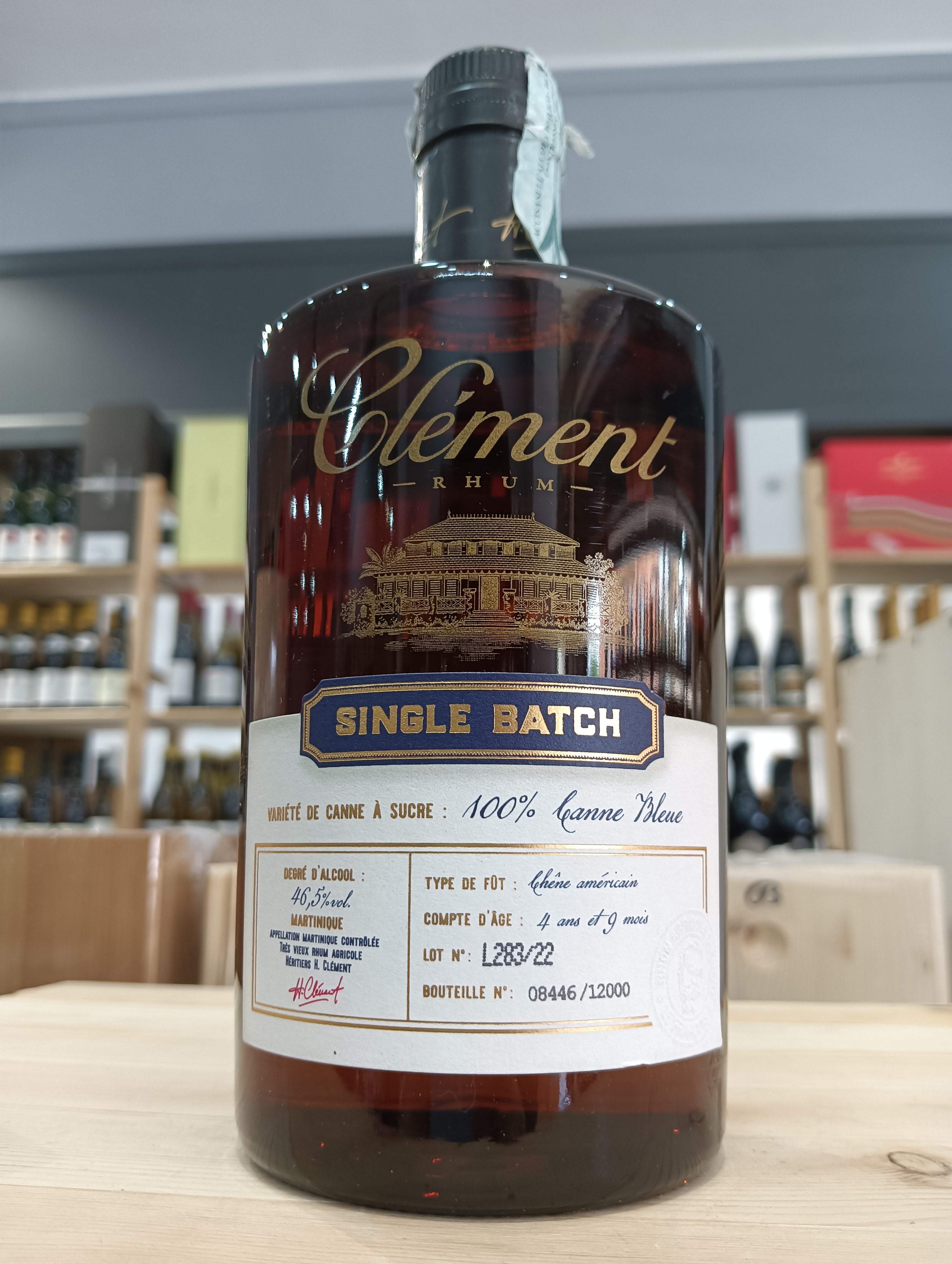 Rhum Agricole Single Batch Canne Bleue - Clément