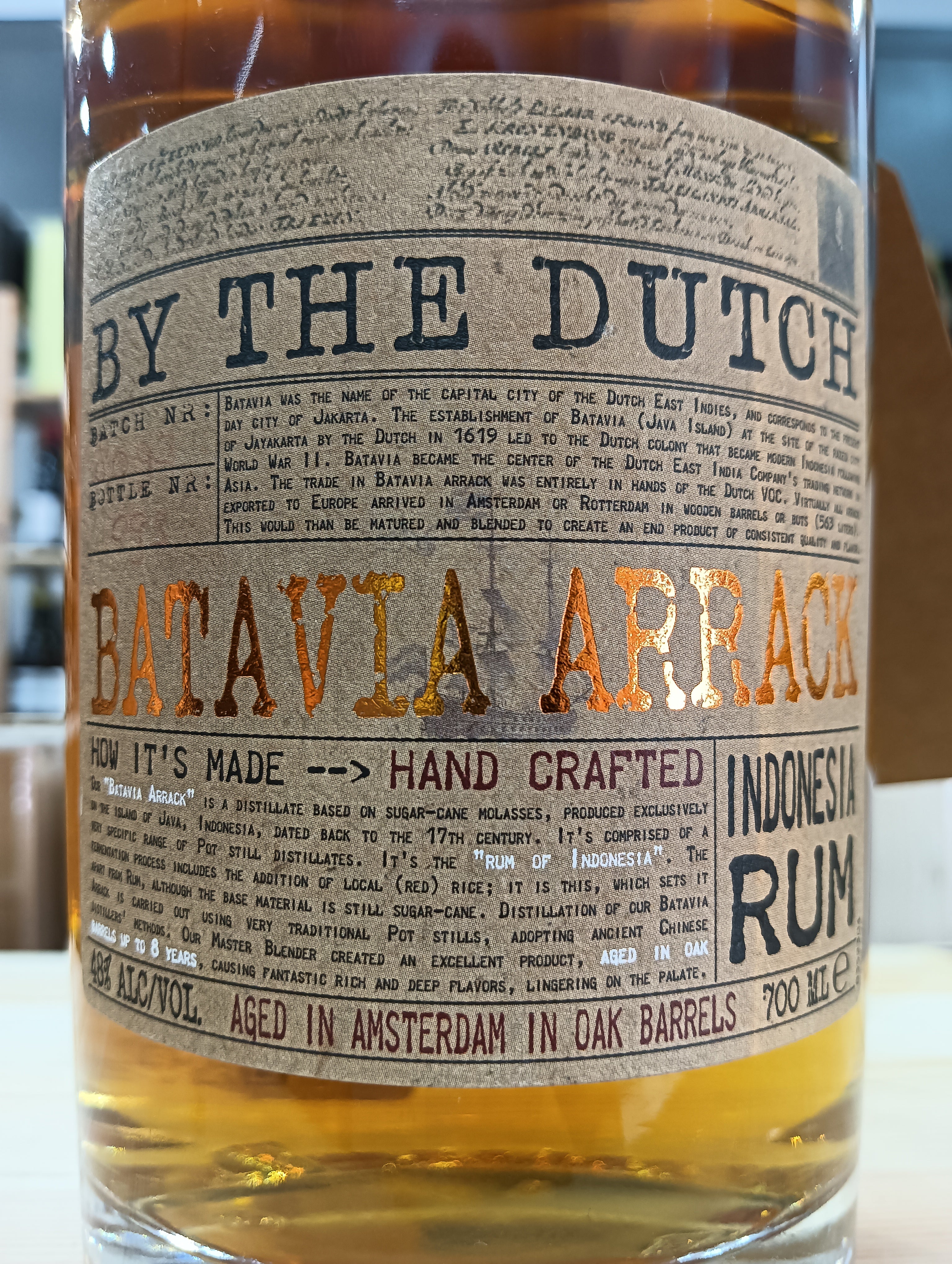 Rum By The Dutch Batavia Arrack 8 Years