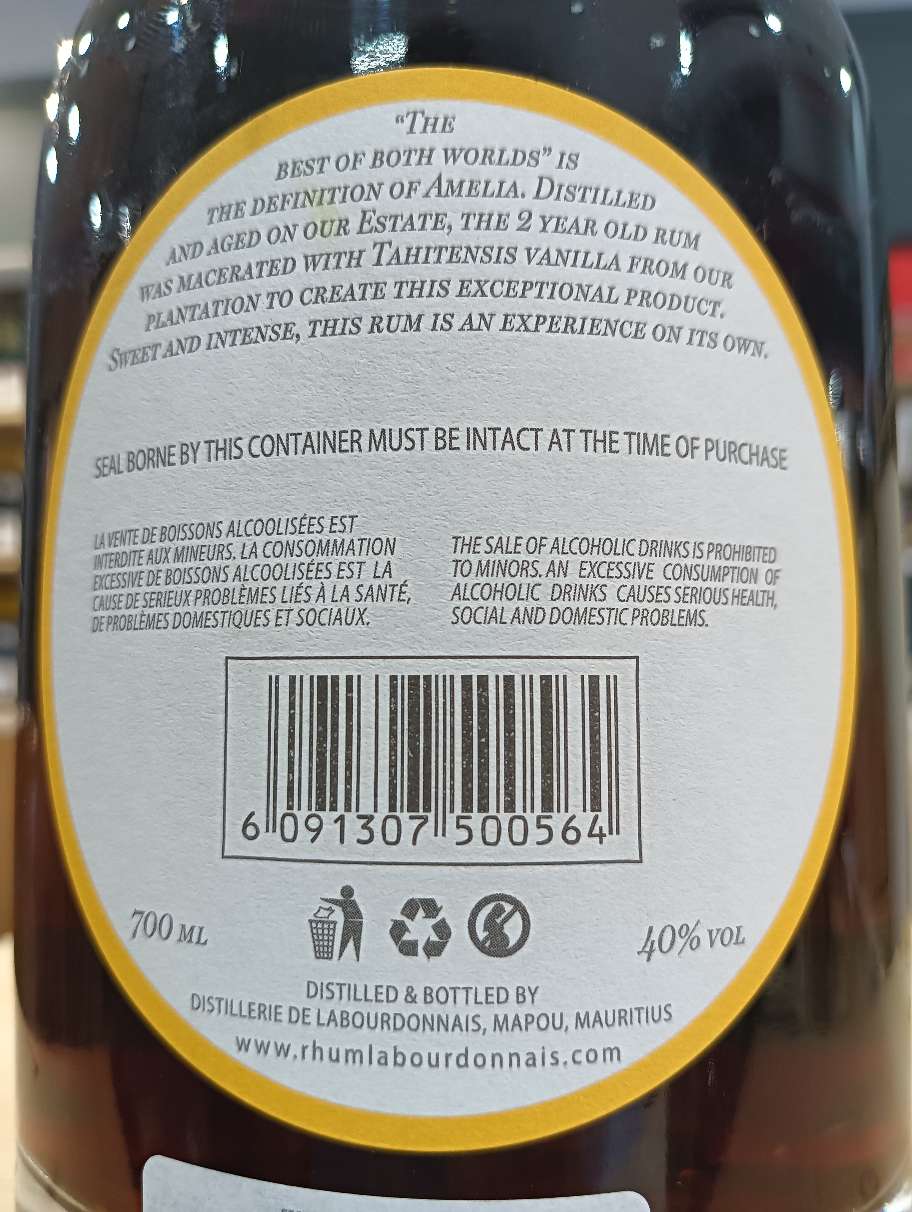 Rum Labourdonnais Amélia Ruby Port Cask (Astucciato)