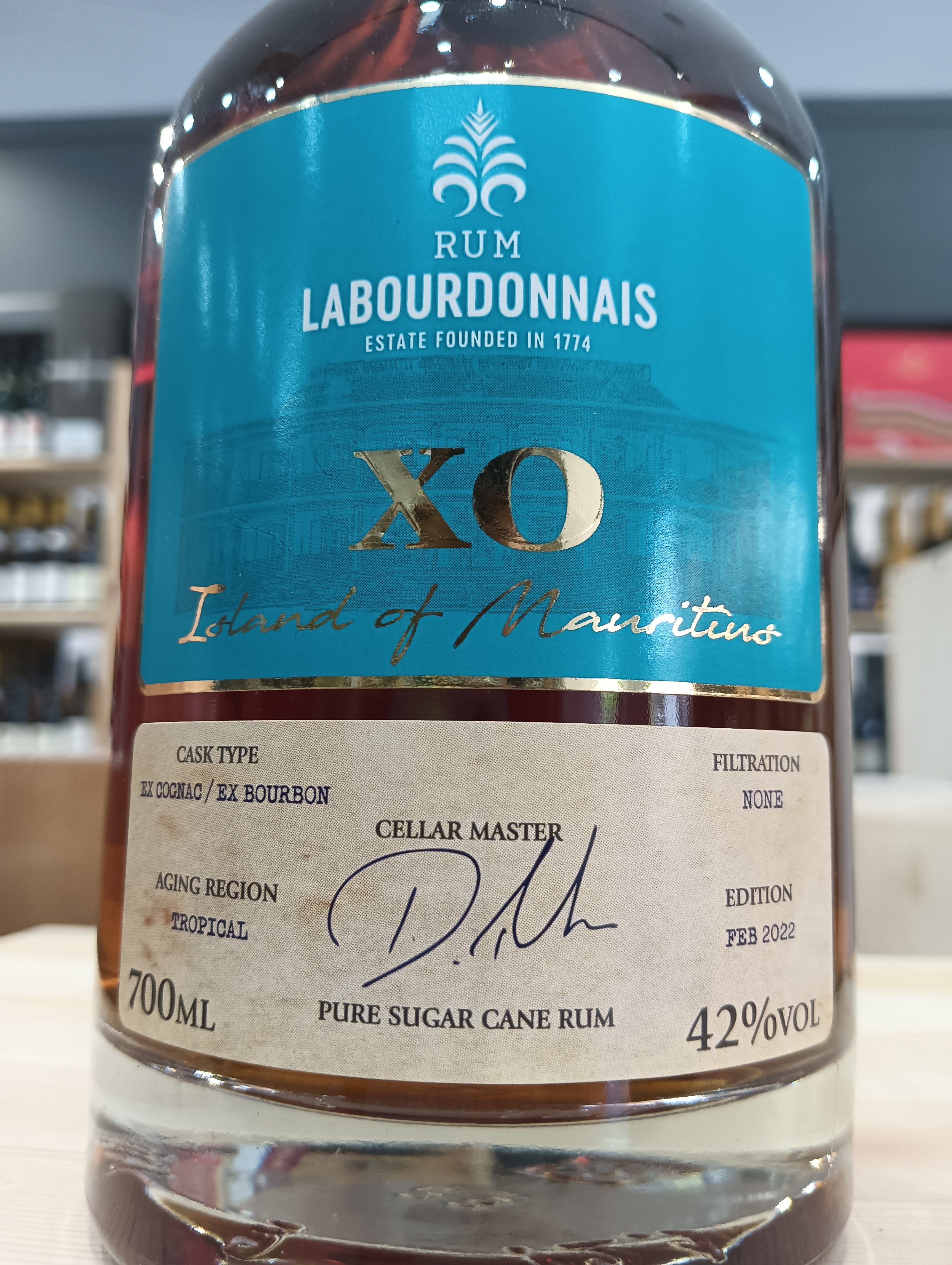 Rum XO Island of Mauritius - Labourdonnais