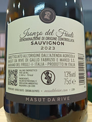 Sauvignon Masut Da Rive 2023 - Isonzo Del Friuli DOC