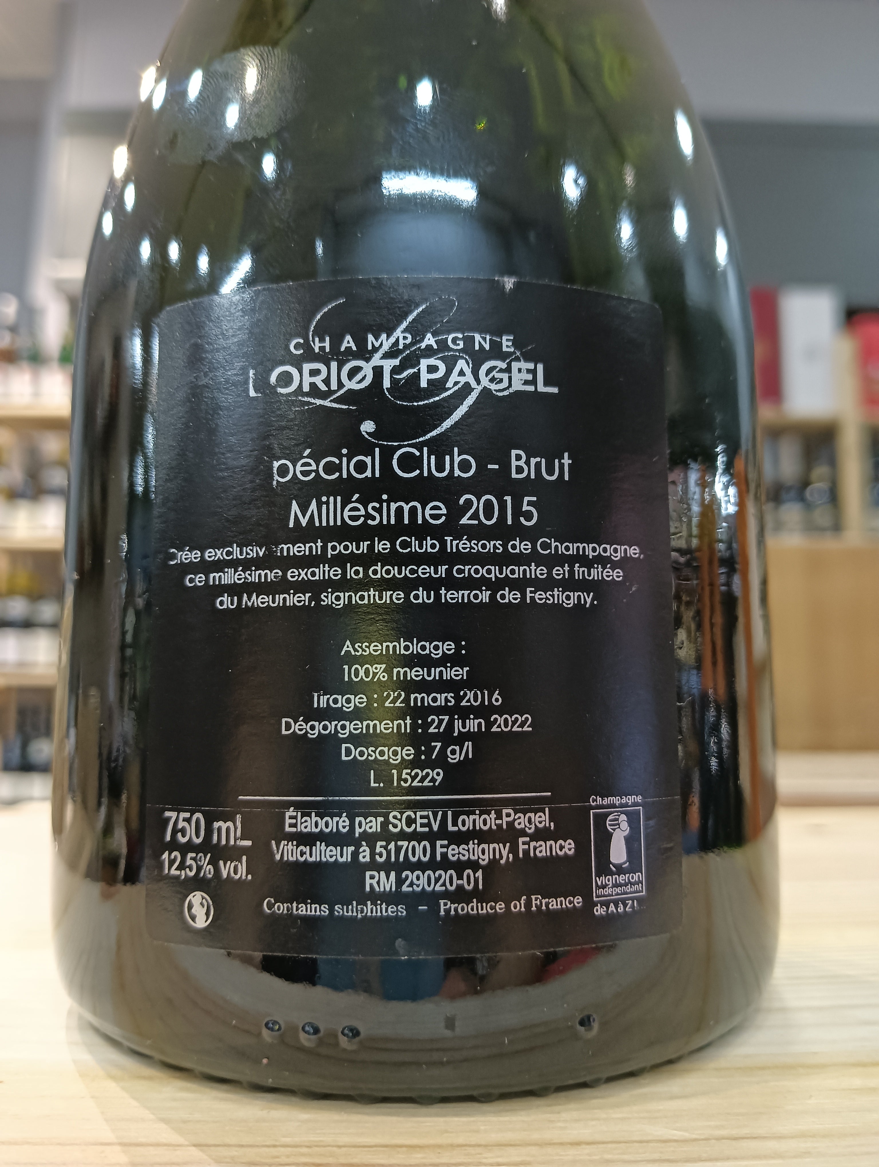 Special Club 2015 Champagne Loriot Pagel (Astucciato)